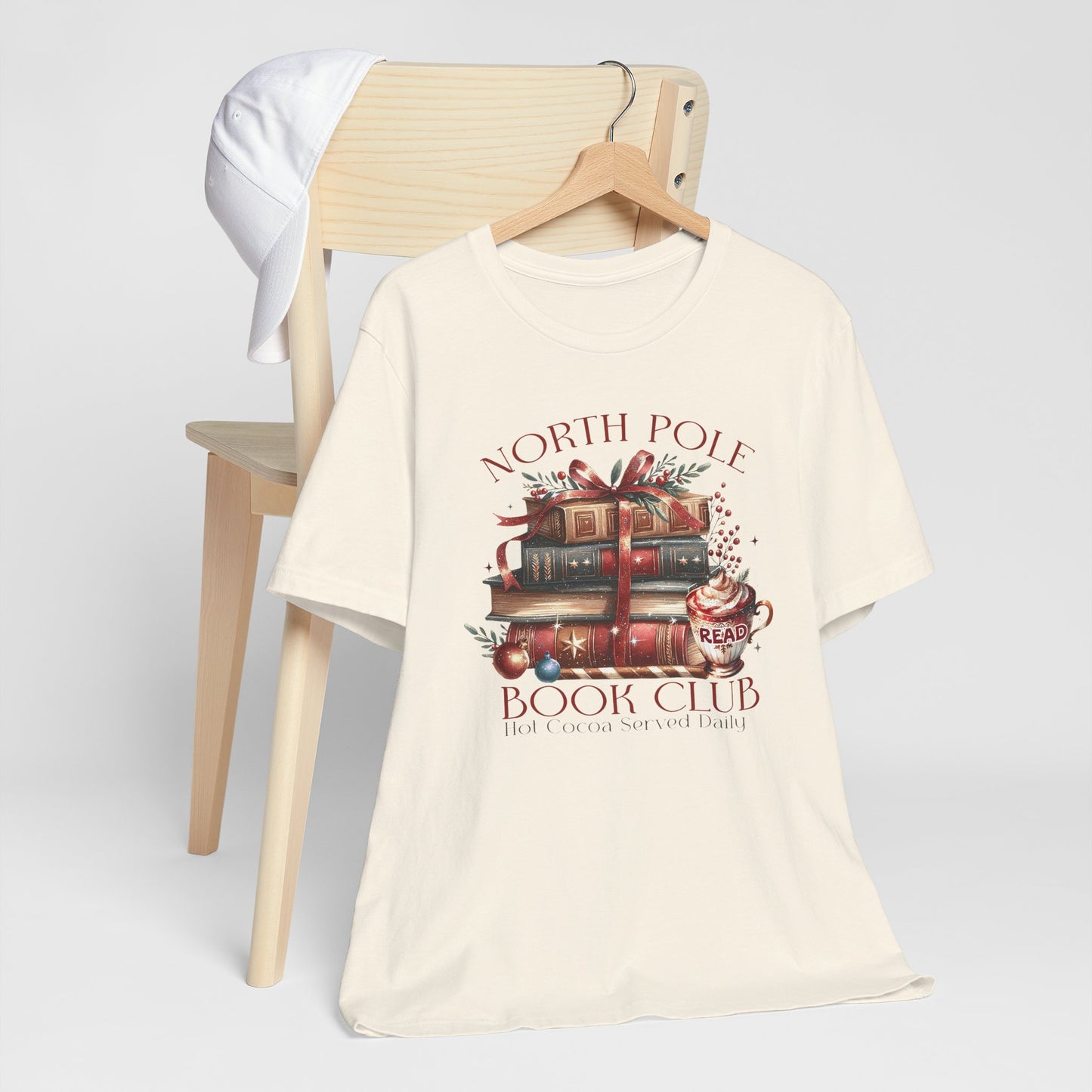 North Pole Book Club Unisex Jersey T-shirt - sizes S - 3X