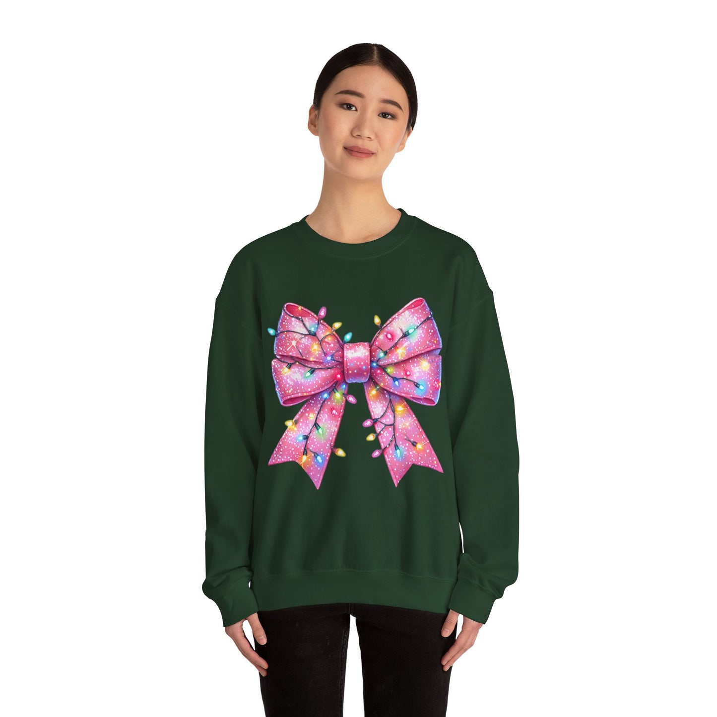 Christmas Bow Unisex Heavy Blend Crewneck Sweatshirt - sizes S - 5X