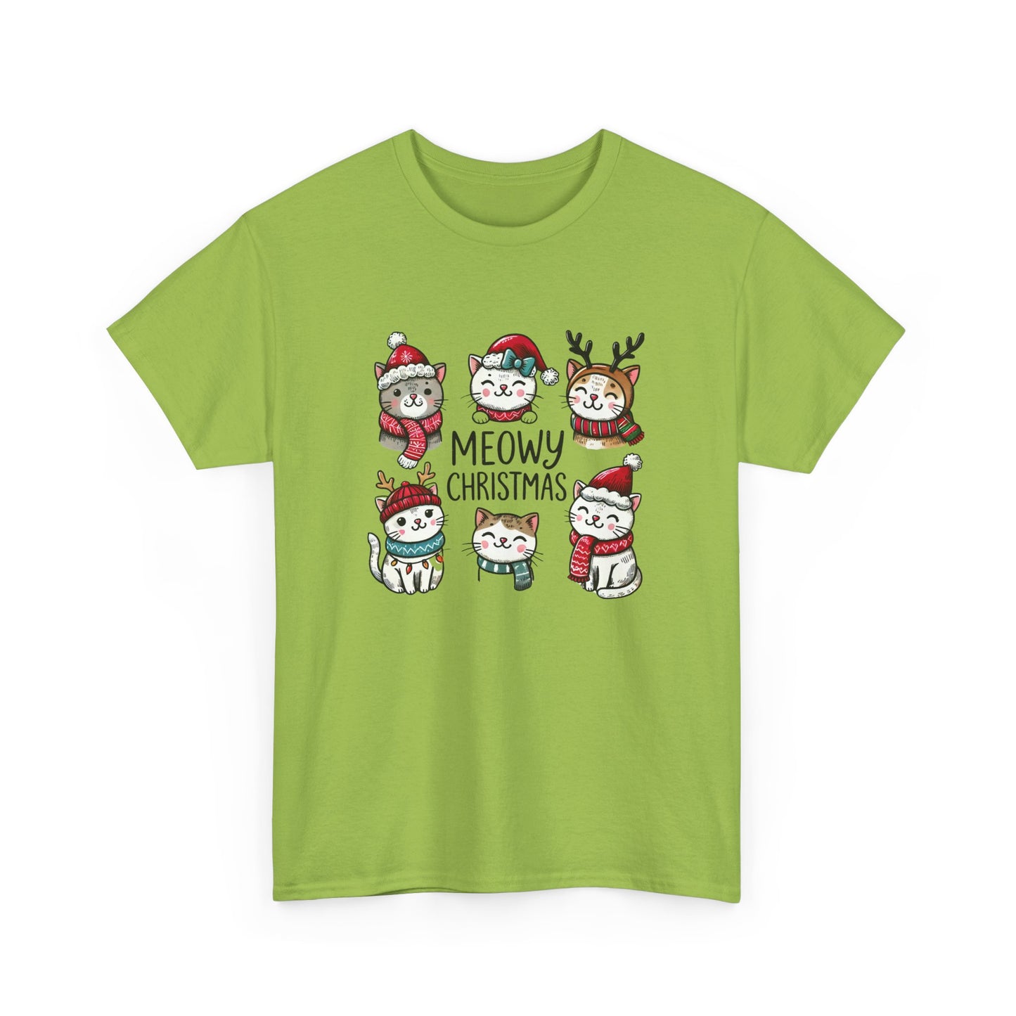 Meowy Christmas Unisex T-shirt - sizes S - 5X