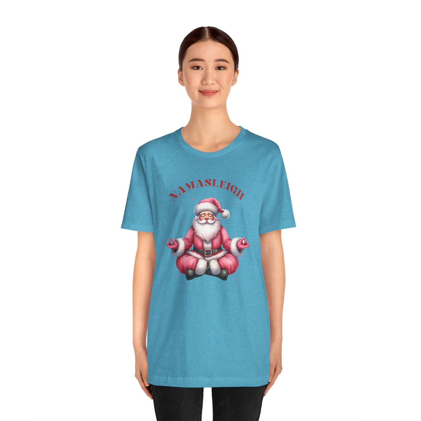 Namasleigh Santa  Unisex Jersey Short Sleeve Tee - size S - 3X