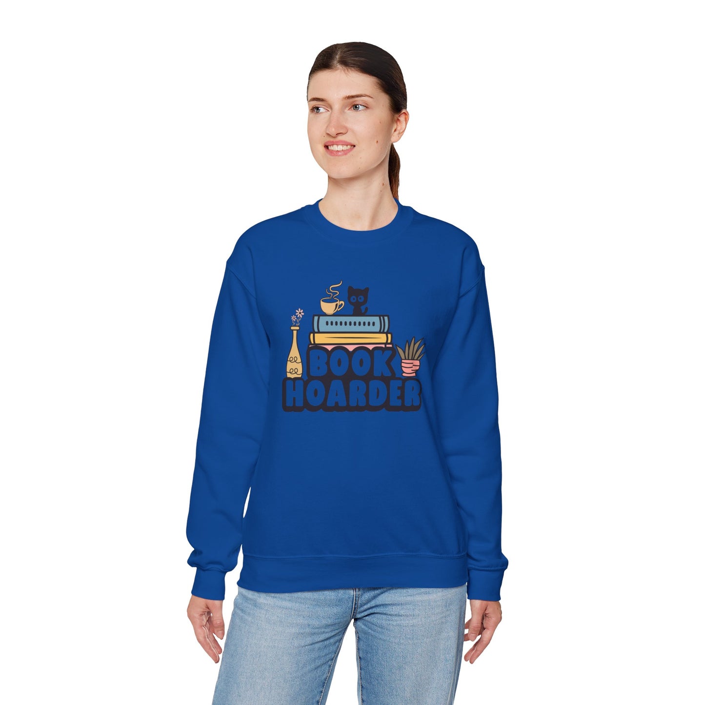 Book Hoarder Unisex Heavy Blend Sweatshirt - size S - 3X