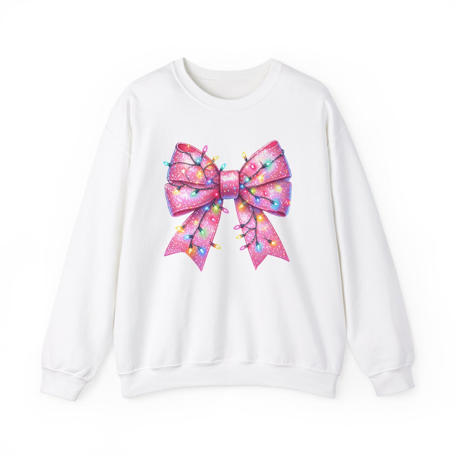 Big Pink Bow Unisex Heavy Blend™ Crewneck Sweatshirt - sizes S - 3X