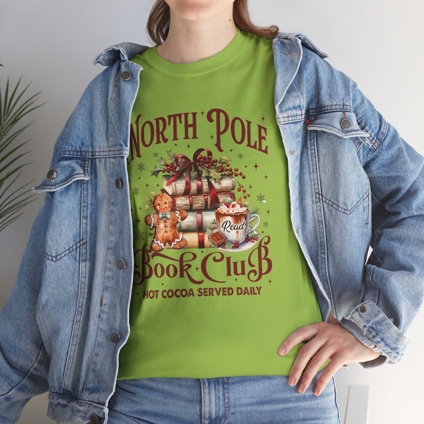 North Pole Book Club Unisex Heavy Cotton Tee - Sizes S - 5X