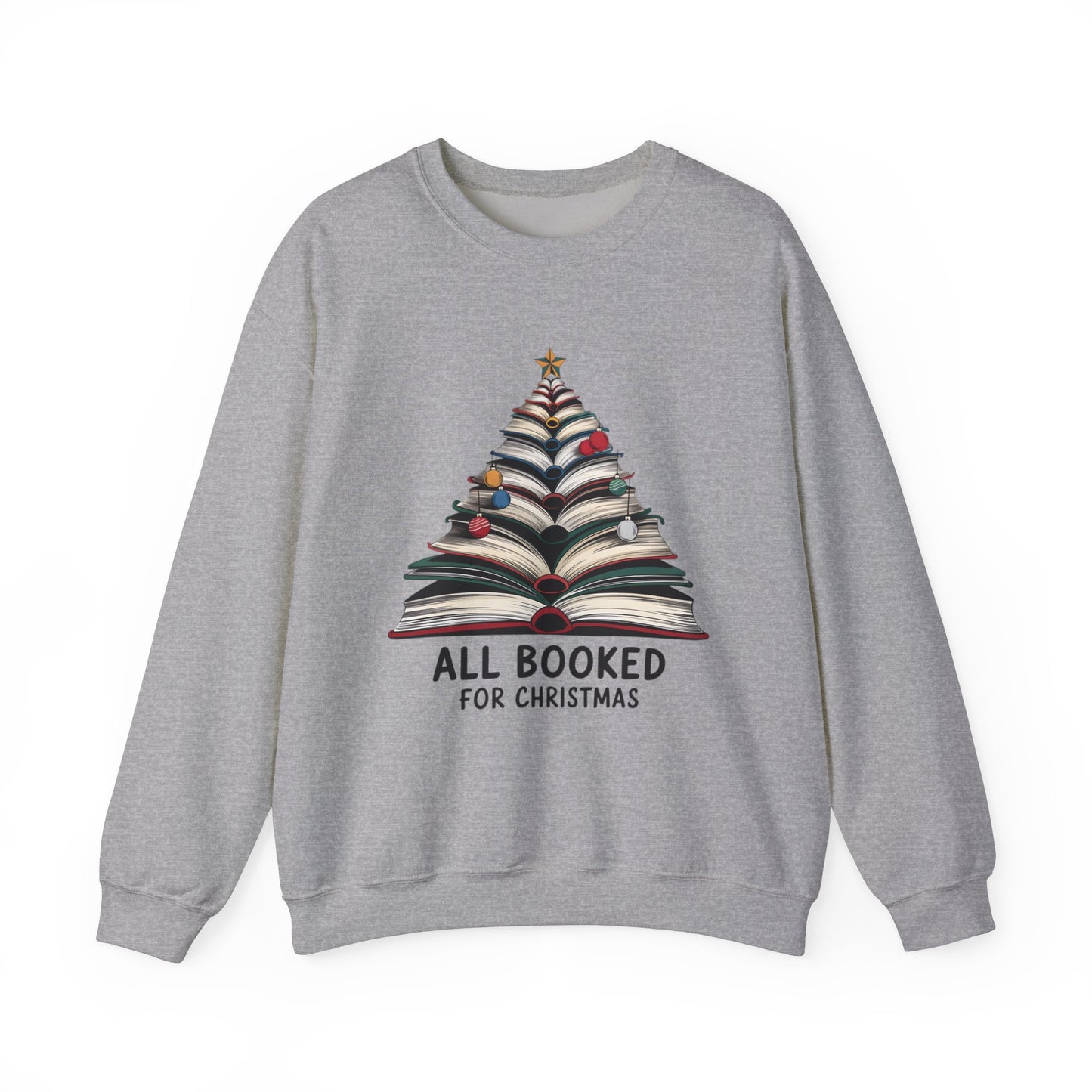 All Booked for Christmas Unisex Heavy Blend™ Crewneck Sweatshirt - sizes S - 5X