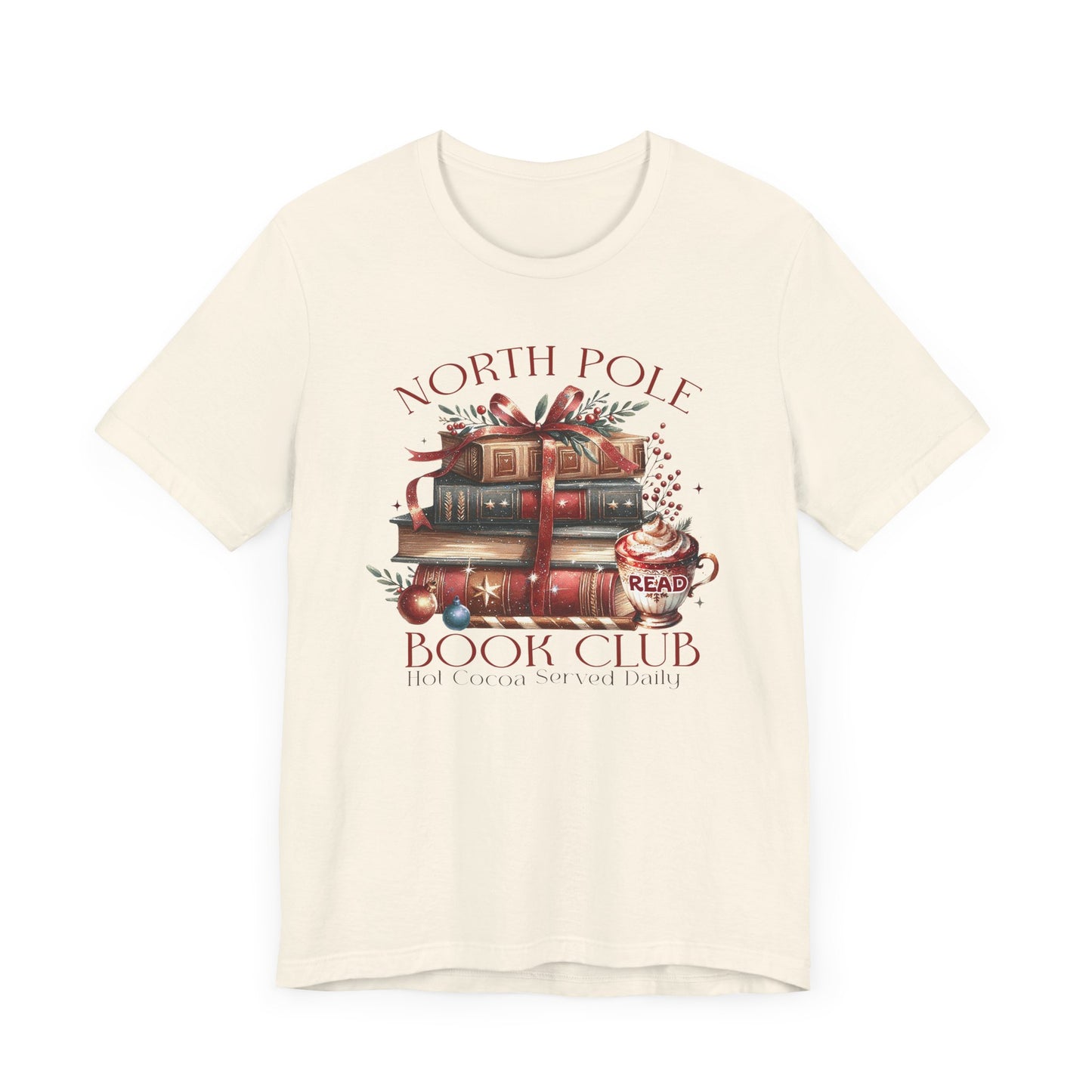 North Pole Book Club Unisex Jersey T-shirt - sizes S - 3X