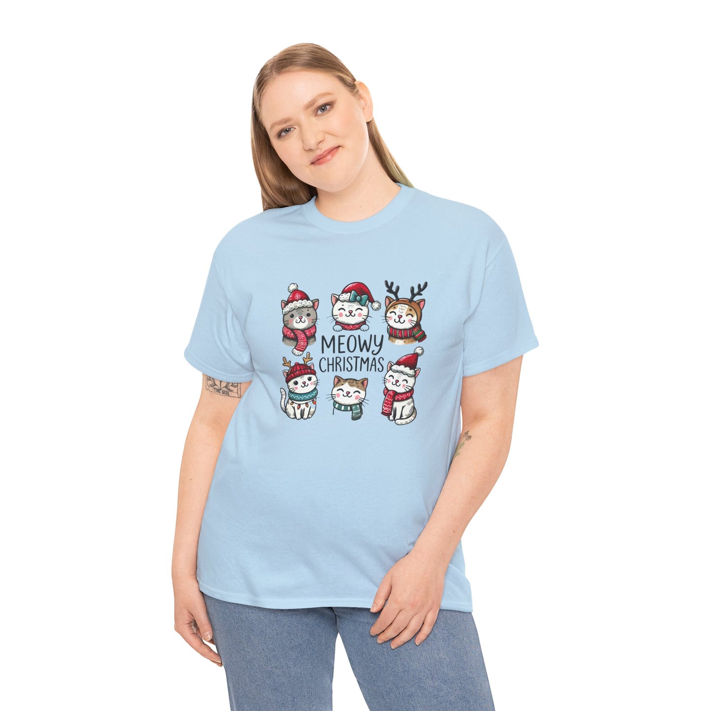 Meowy Christmas Unisex T-shirt - sizes S - 5X