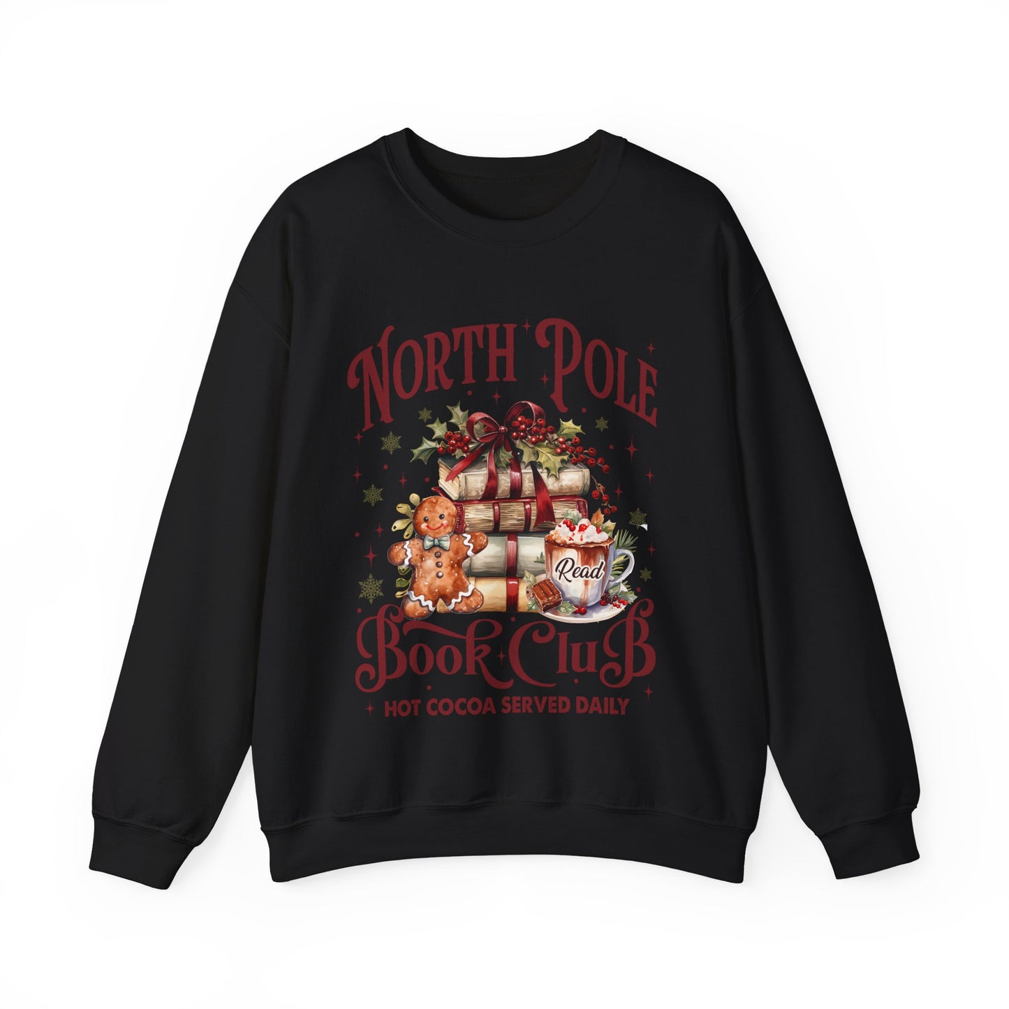 North Pole Book Club Unisex Heavy Blend™ Crewneck Sweatshirt - size S - 5X