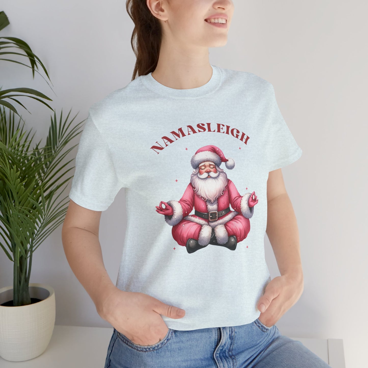 Namasleigh Santa  Unisex Jersey Short Sleeve Tee - size S - 3X