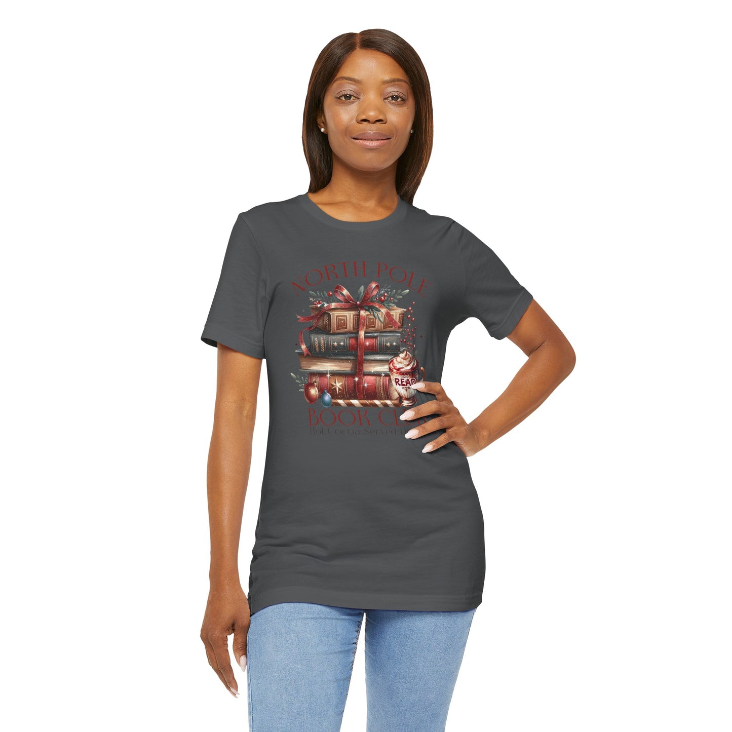 North Pole Book Club Unisex Jersey T-shirt - sizes S - 3X