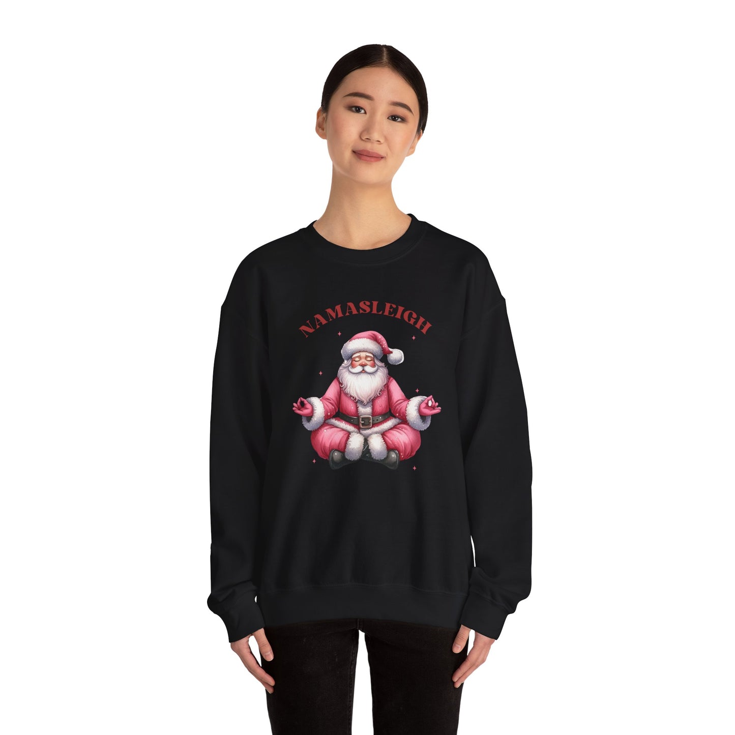 Namasleigh Santa Unisex Heavy Blend Crewneck Sweatshirt - Sizes S - 5X