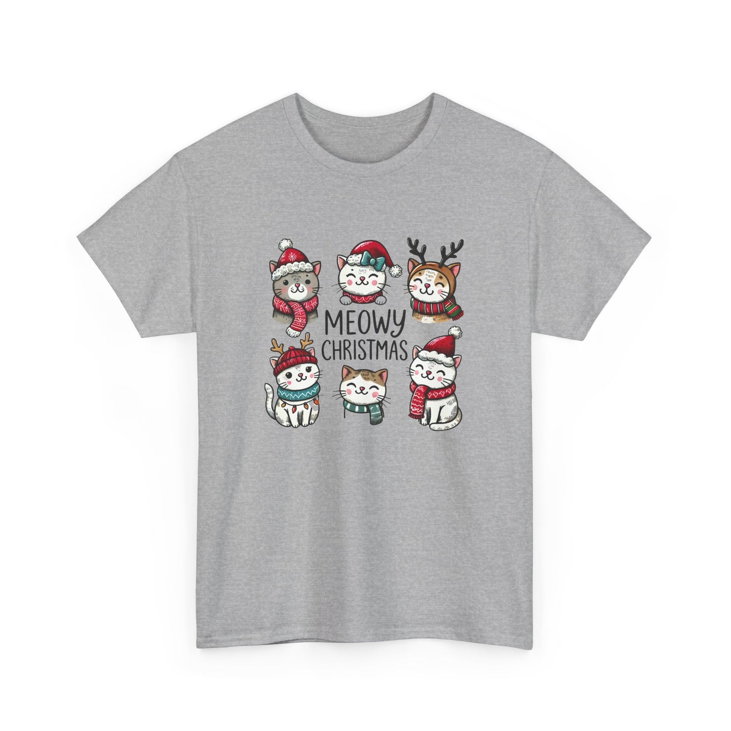 Meowy Christmas Unisex T-shirt - sizes S - 5X