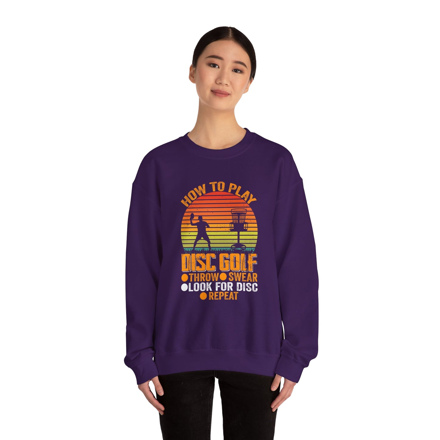 How to Disc Golf Unisex Heavy Blend™ Crewneck Sweatshirt - size S - 5X