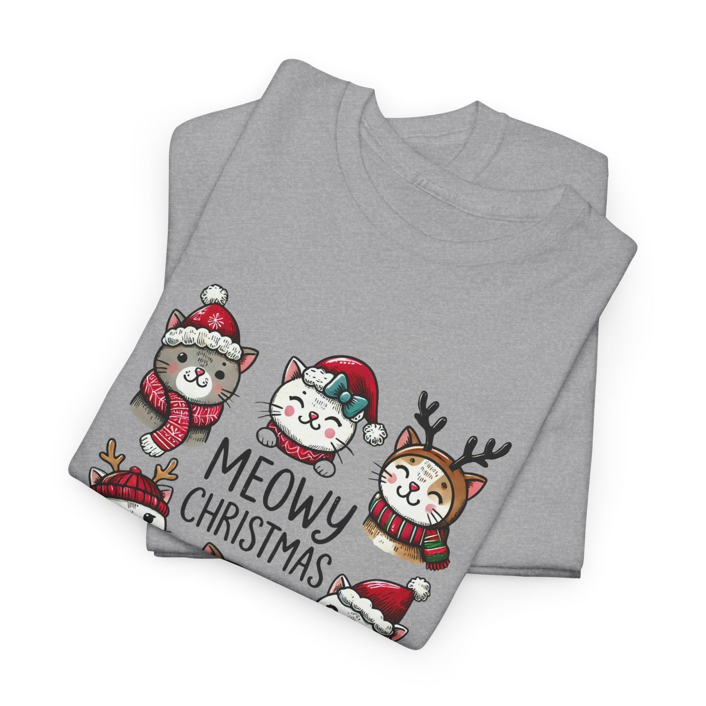 Meowy Christmas Unisex T-shirt - sizes S - 5X