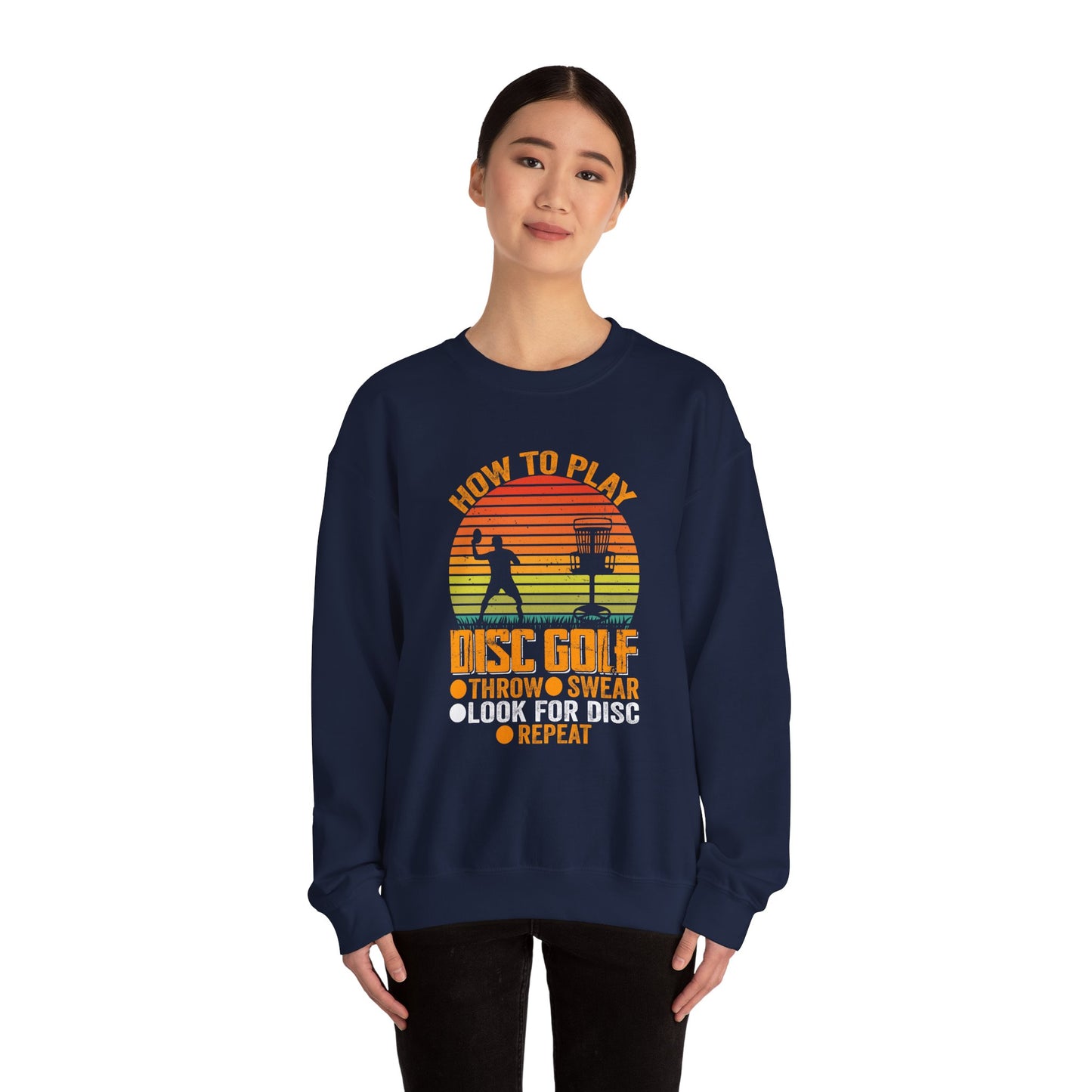 How to Disc Golf Unisex Heavy Blend™ Crewneck Sweatshirt - size S - 5X