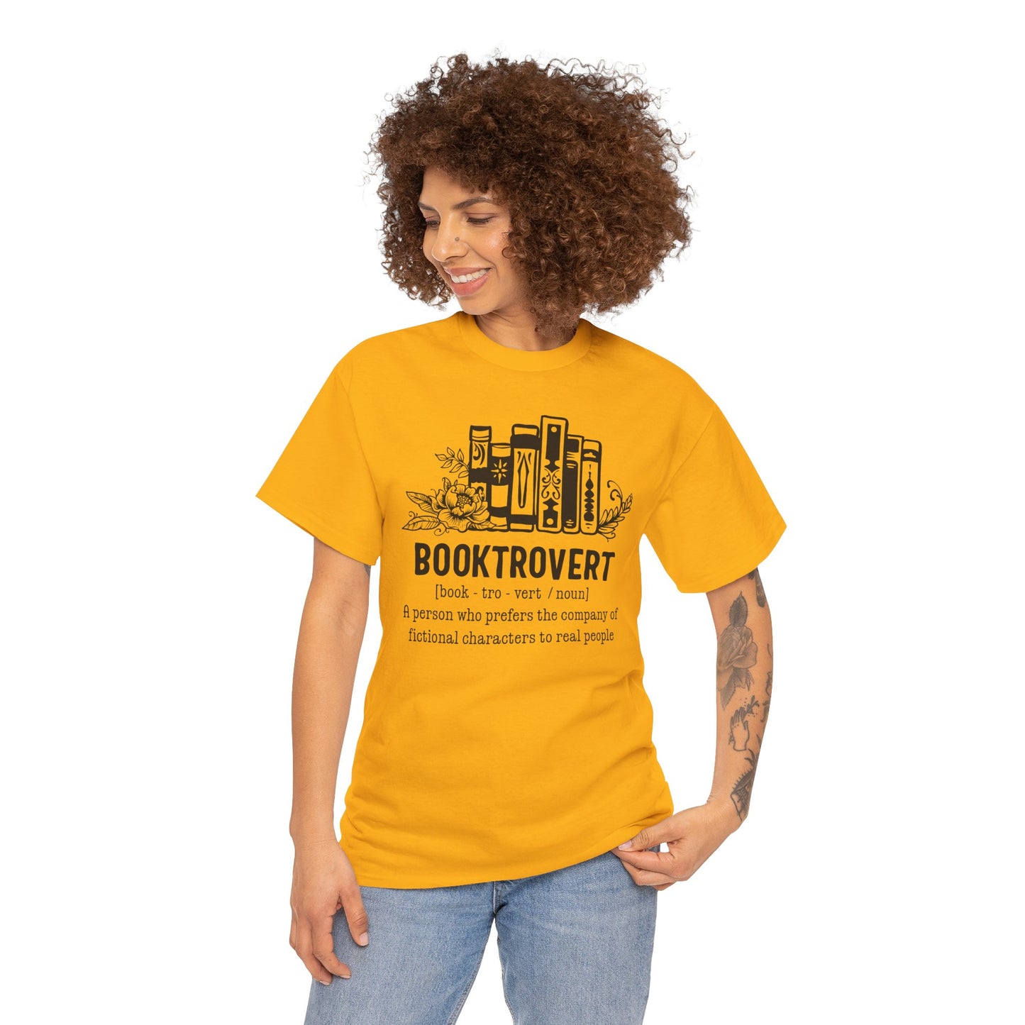 Booktrovert Definition Unisex Heavy Cotton Tee