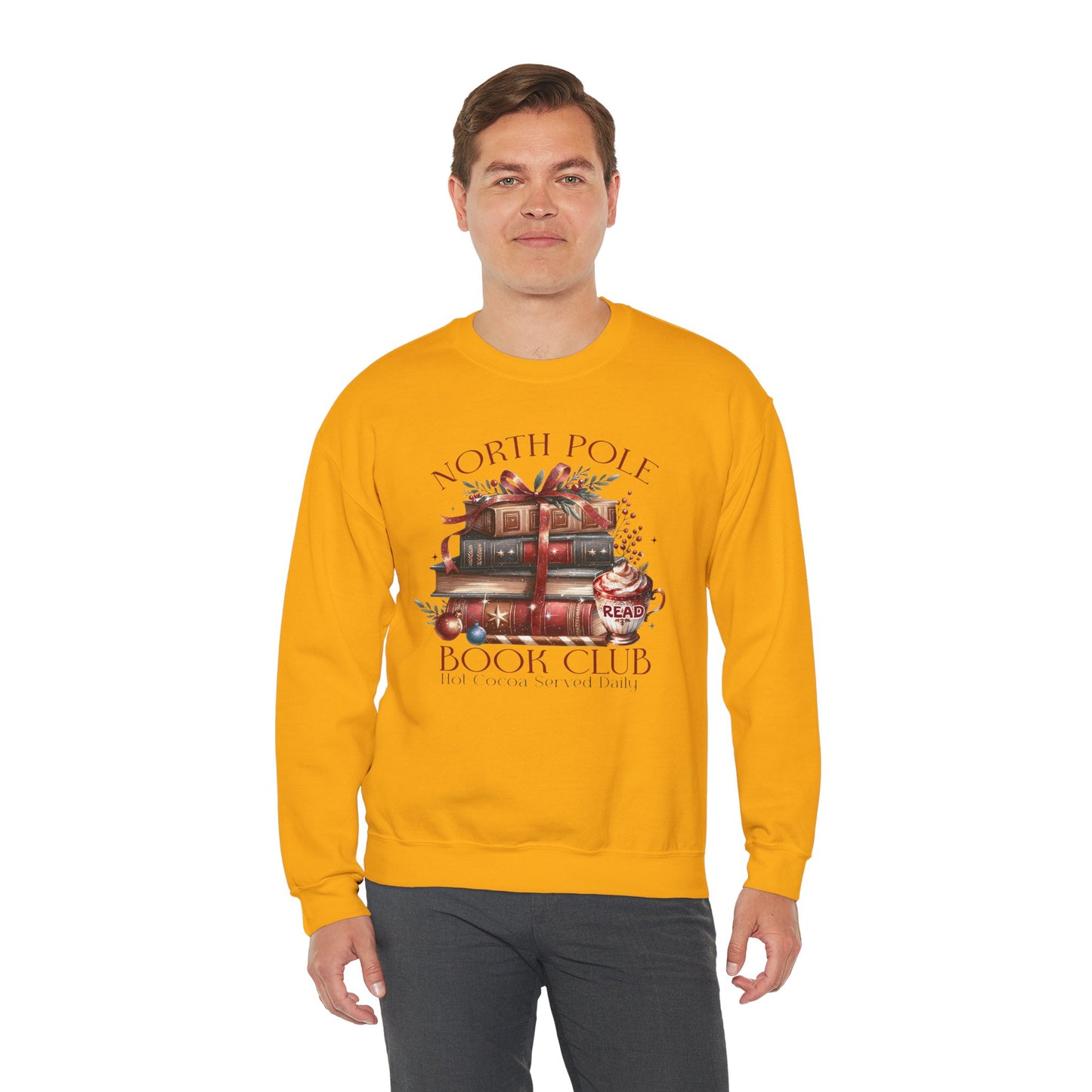 North Pole Book Club Unisex Heavy Blend™ Crewneck Sweatshirt - sizes S - 3X