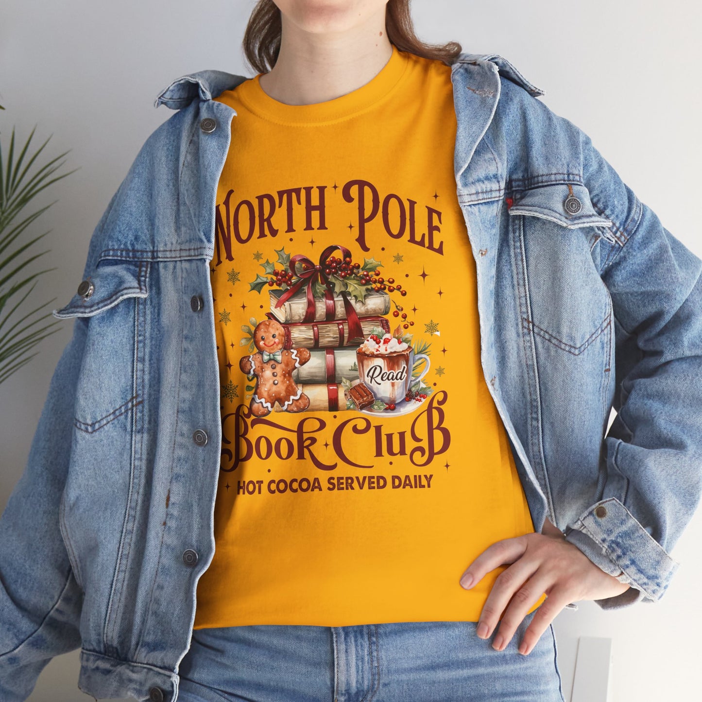 North Pole Book Club Unisex Heavy Cotton Tee - Sizes S - 5X