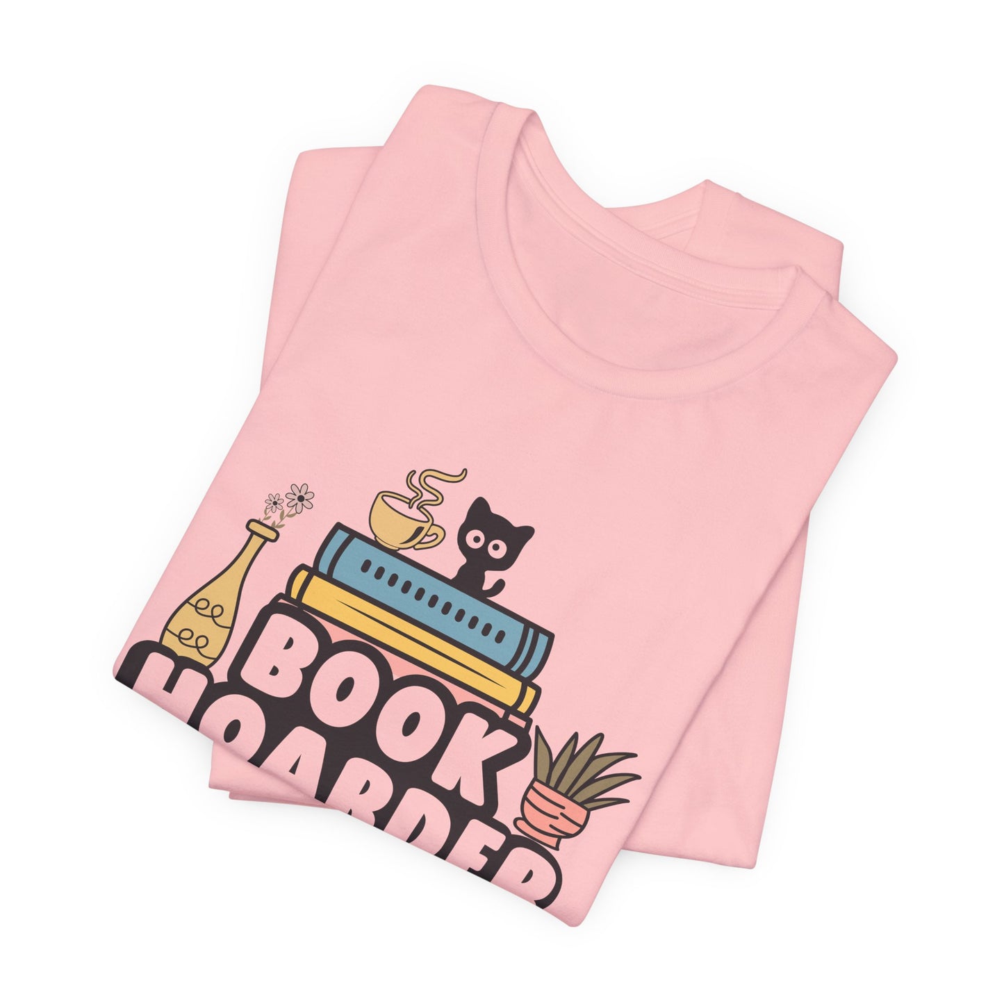 Book Hoarder Unisex Tee - Cat Lover Book Lover Funny Gift - sizes S - 3X