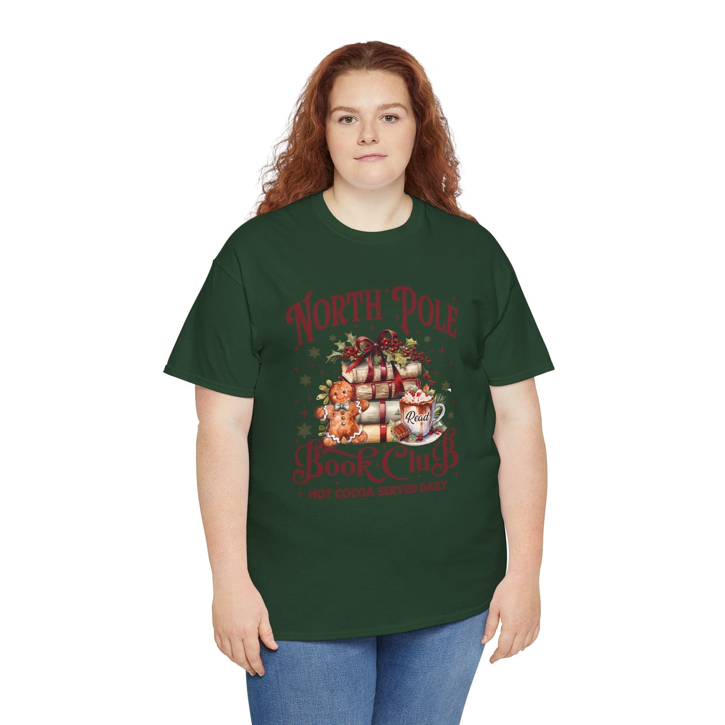 North Pole Book Club Unisex Heavy Cotton Tee - Sizes S - 5X