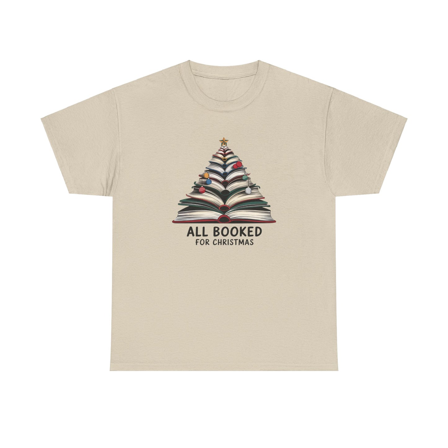 All Booked for Christmas Unisex Heavy Cotton T-shirt - sizes S - 5X