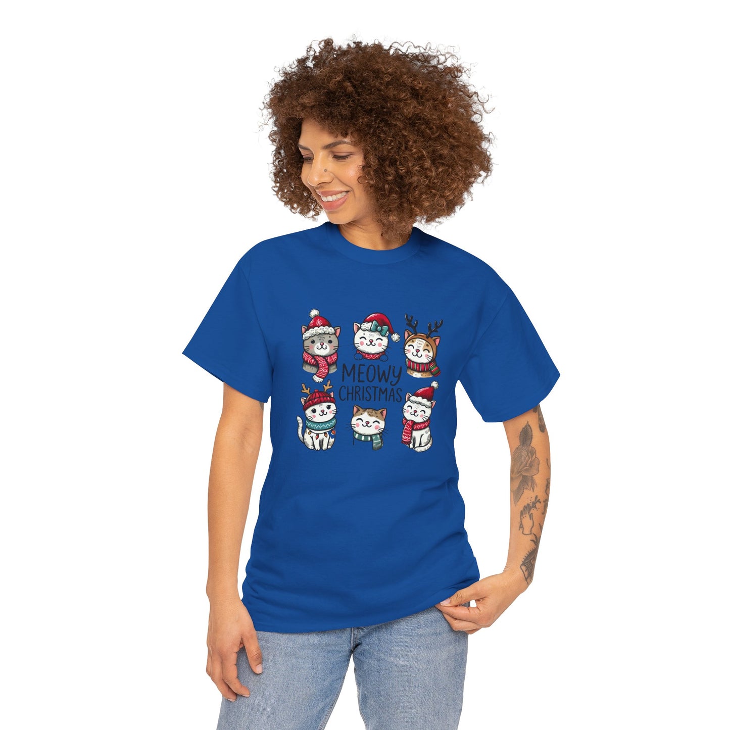 Meowy Christmas Unisex T-shirt - sizes S - 5X