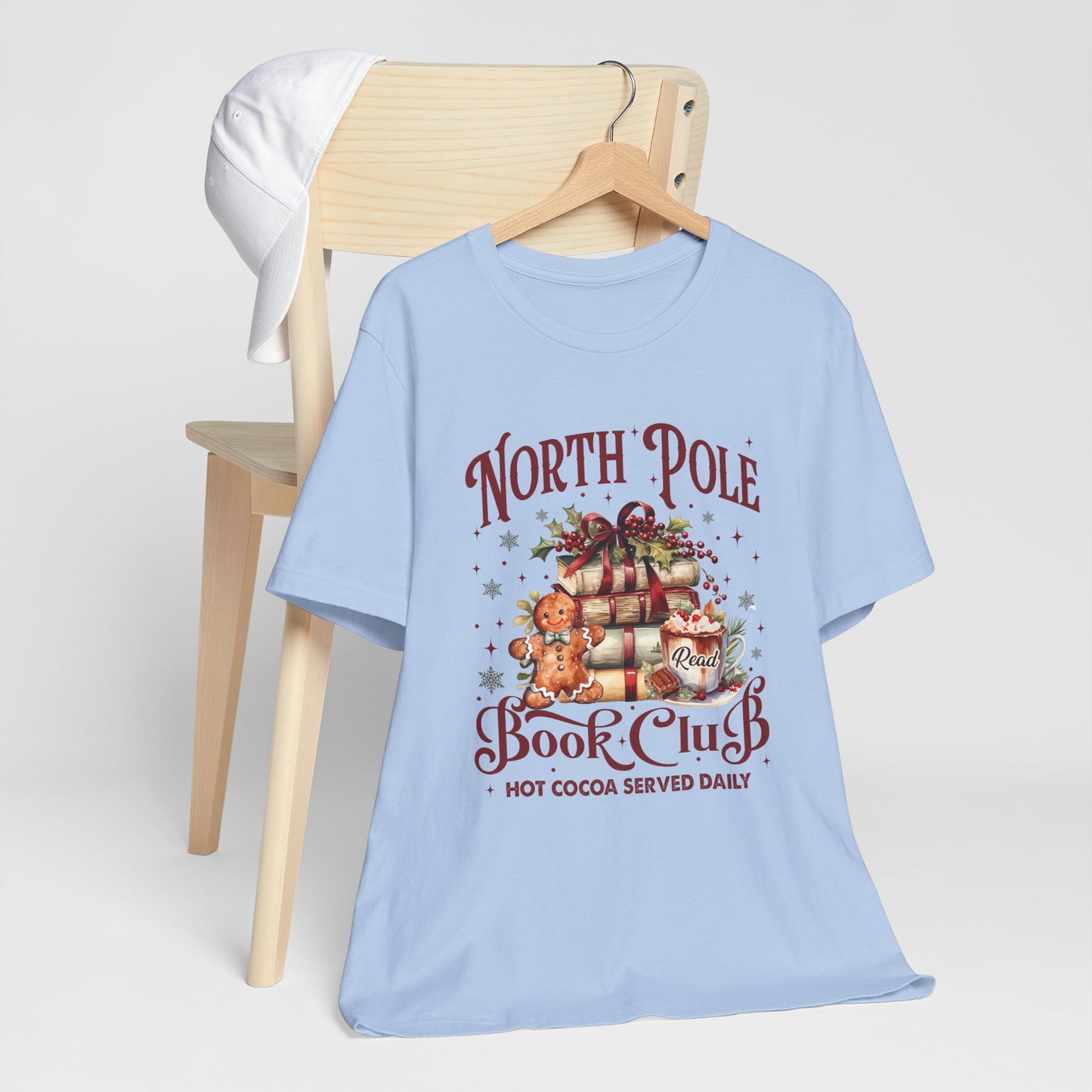 North Pole Book Club Unisex Jersey Short Sleeve Tee - sizes S - 3X