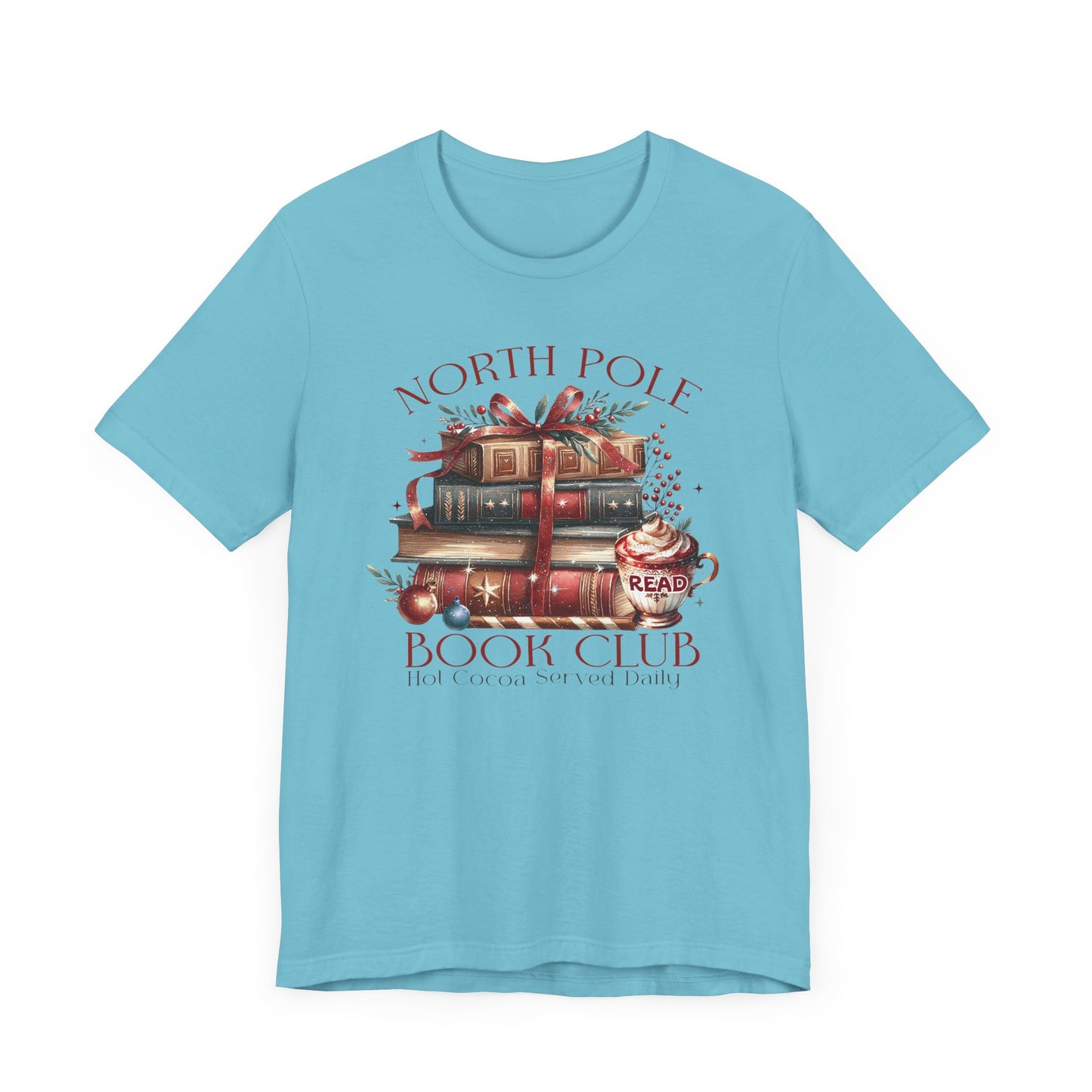 North Pole Book Club Unisex Jersey T-shirt - sizes S - 3X