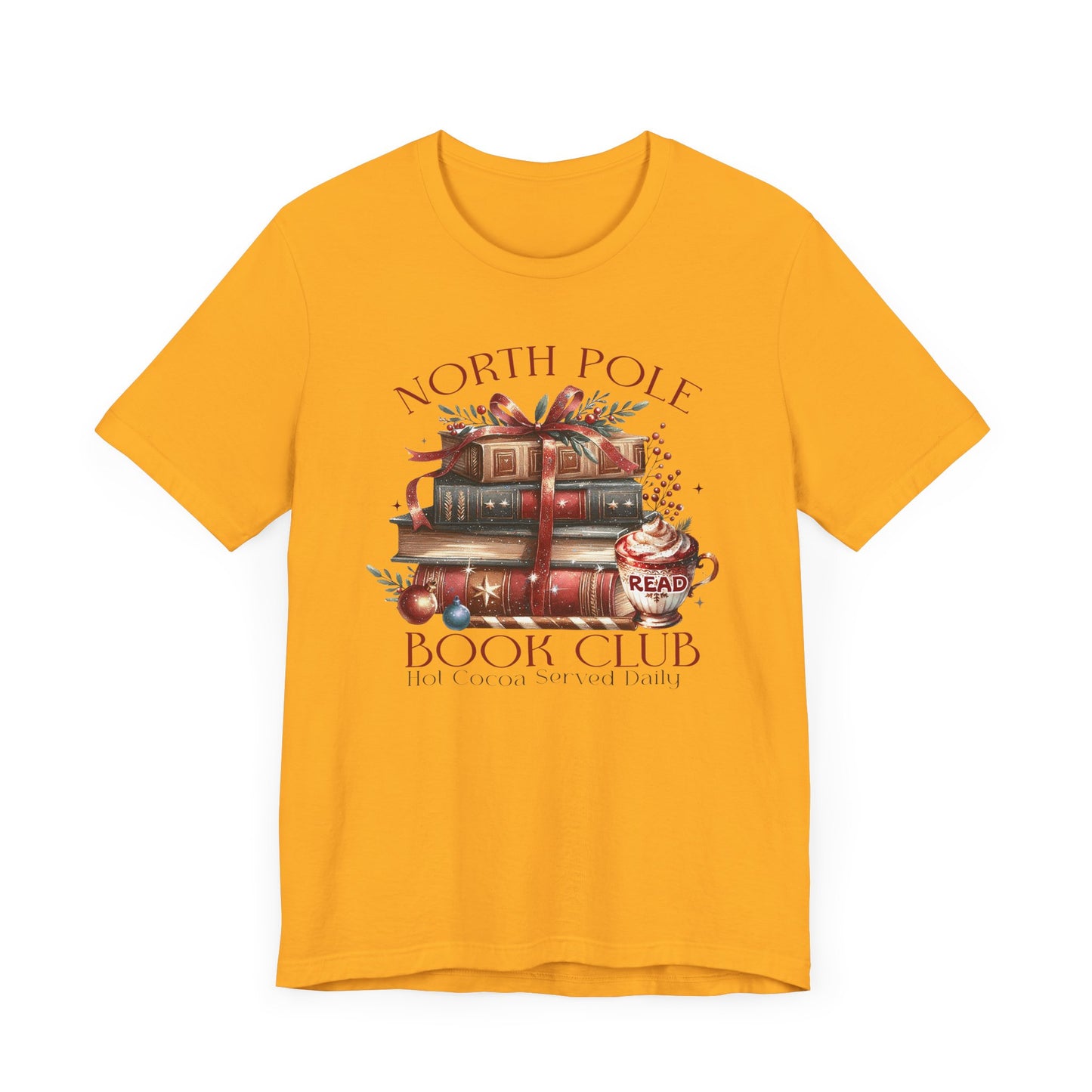 North Pole Book Club Unisex Jersey T-shirt - sizes S - 3X