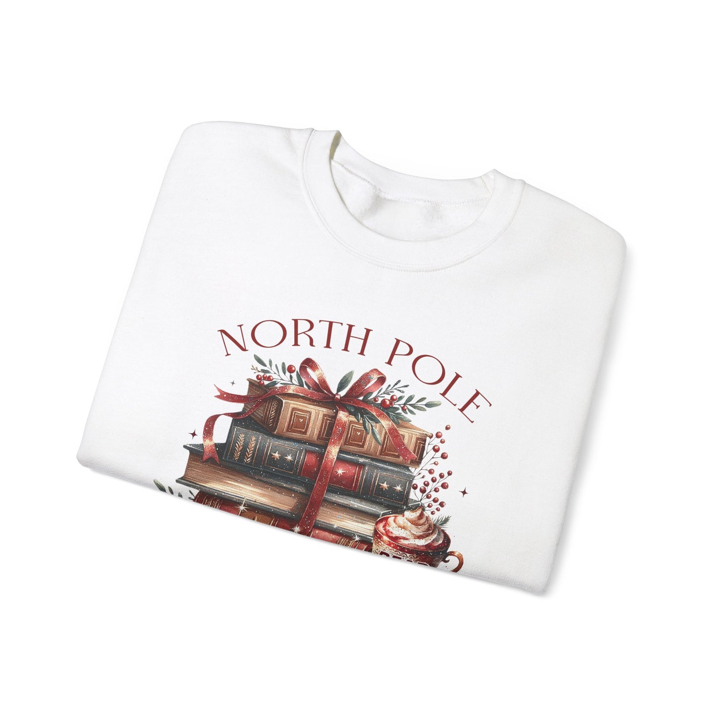 North Pole Book Club Unisex Heavy Blend™ Crewneck Sweatshirt - sizes S - 3X