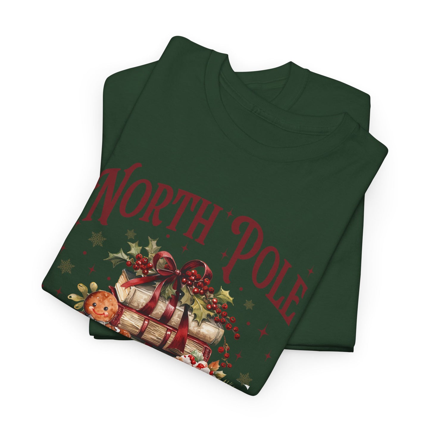 North Pole Book Club Unisex Heavy Cotton Tee - Sizes S - 5X