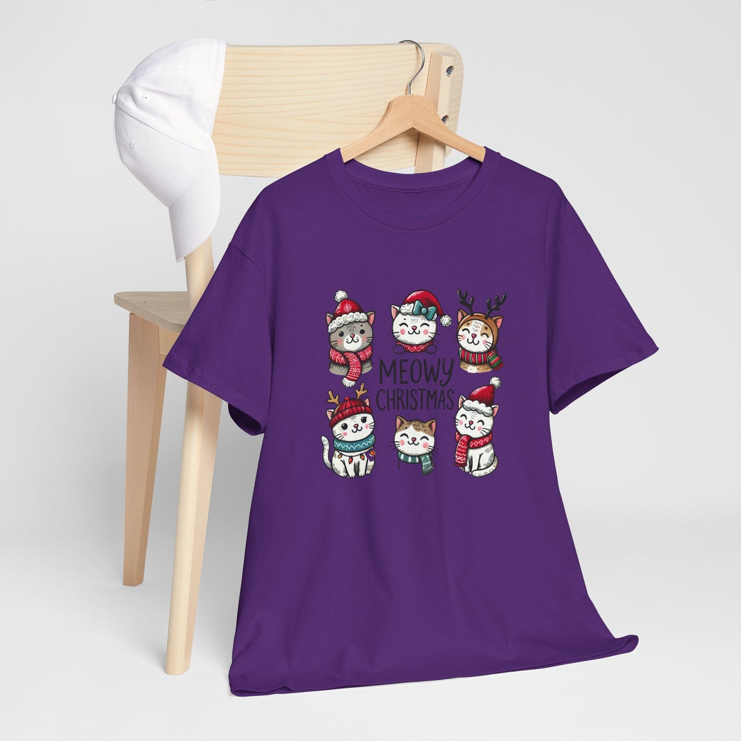 Meowy Christmas Unisex T-shirt - sizes S - 5X