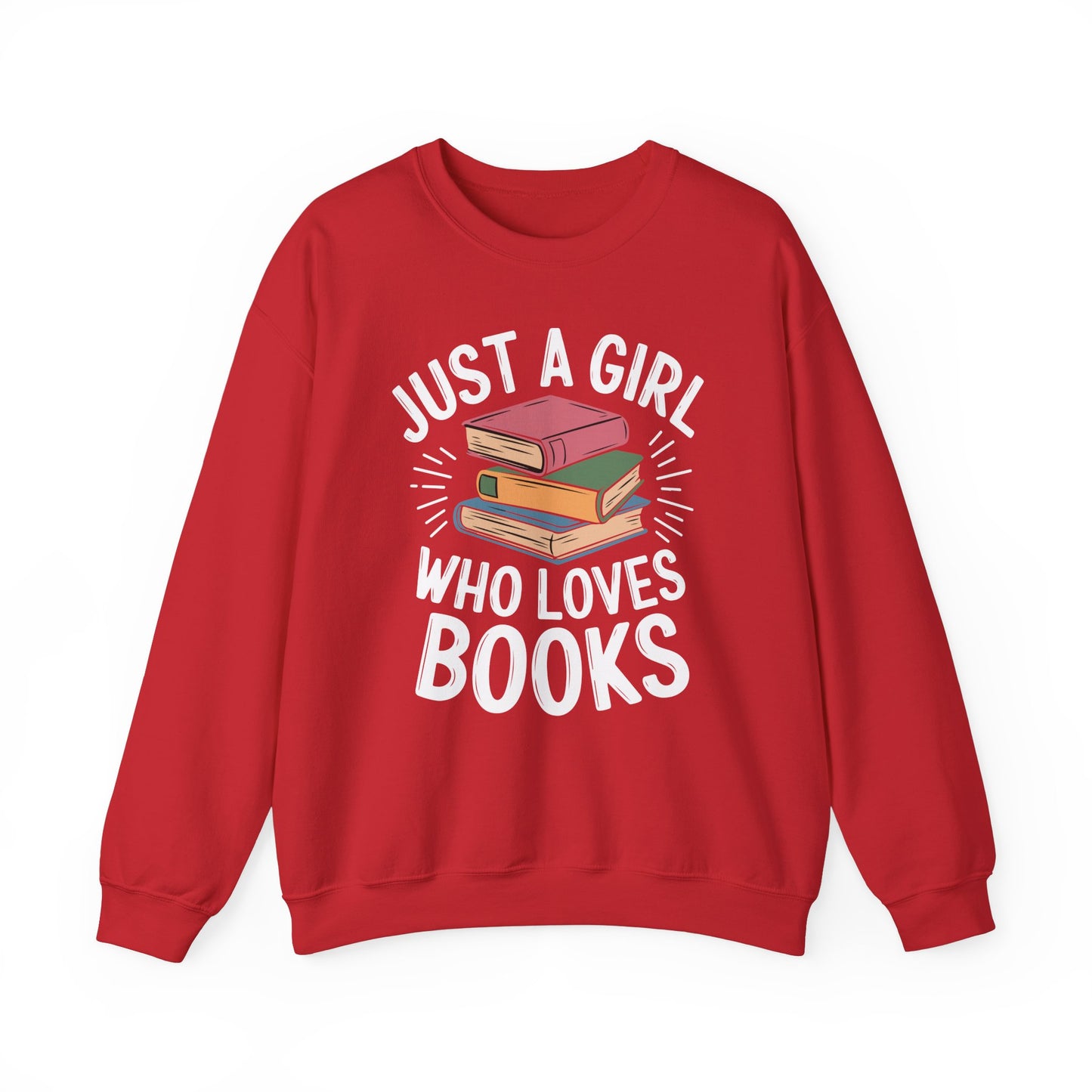 Just a Girl Who Loves Unisex Heavy Blend™ Crewneck Sweatshirt - S - 5X