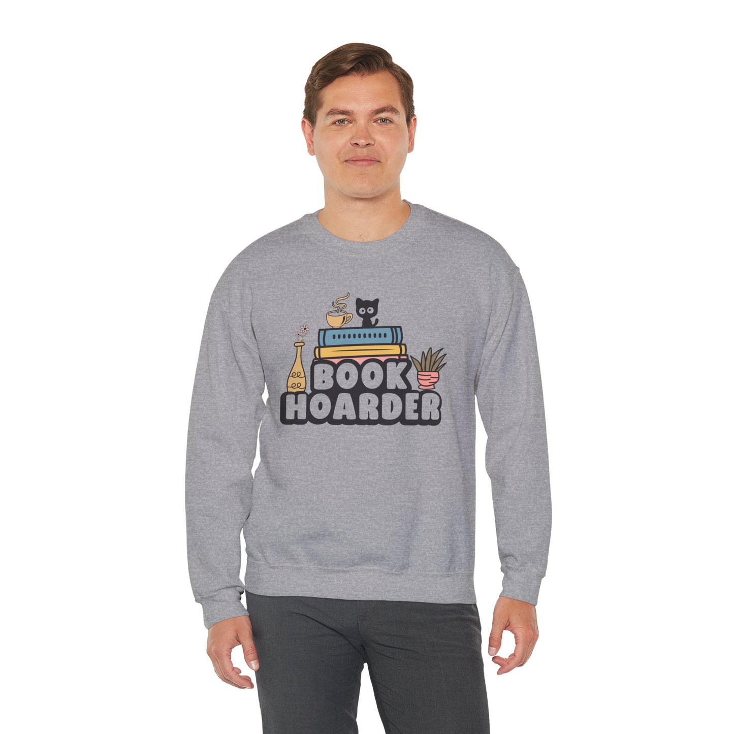 Book Hoarder Unisex Heavy Blend Sweatshirt - size S - 3X