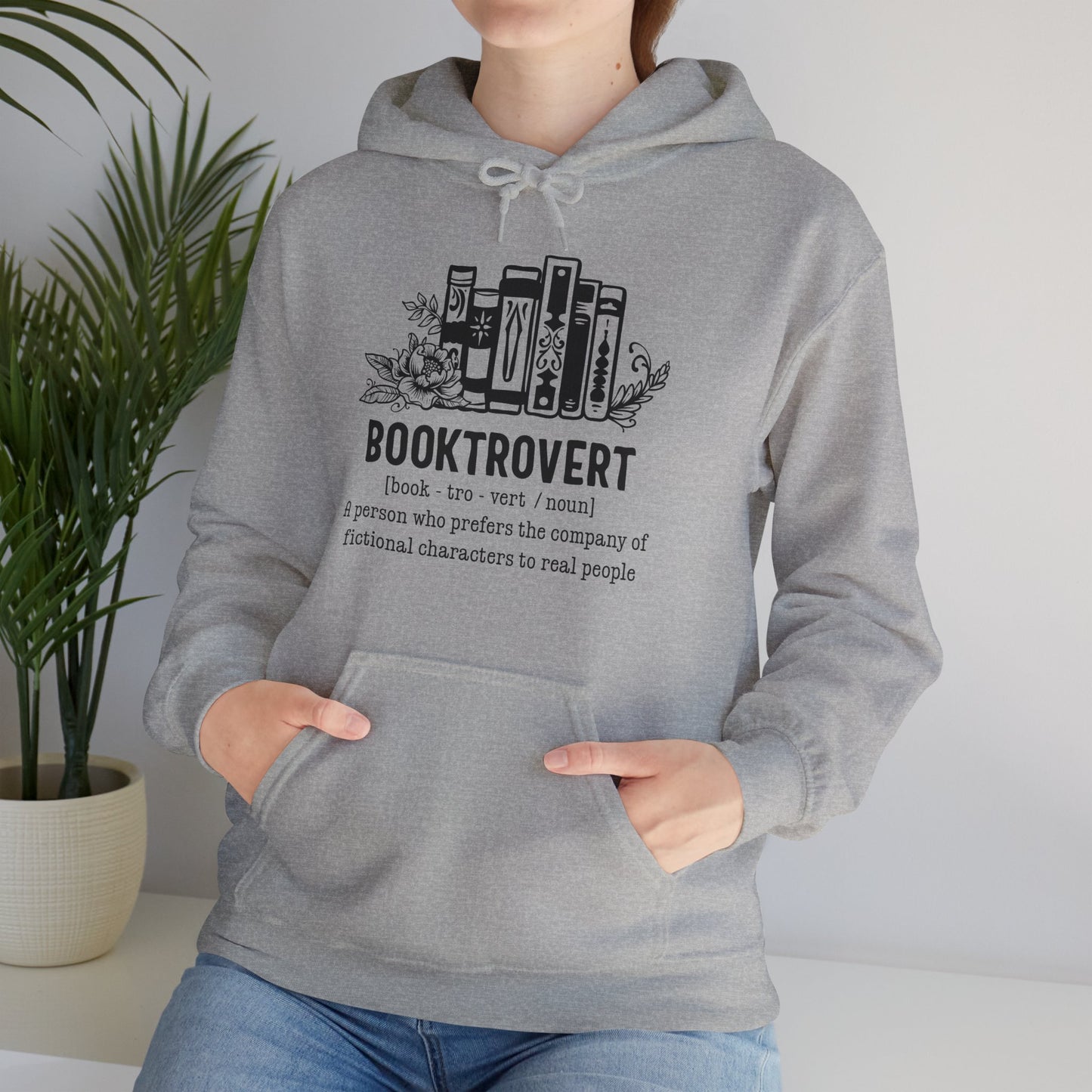 Bookrovert Definition Unisex Heavy Blend Hoodie - Funny Book Lover Gift