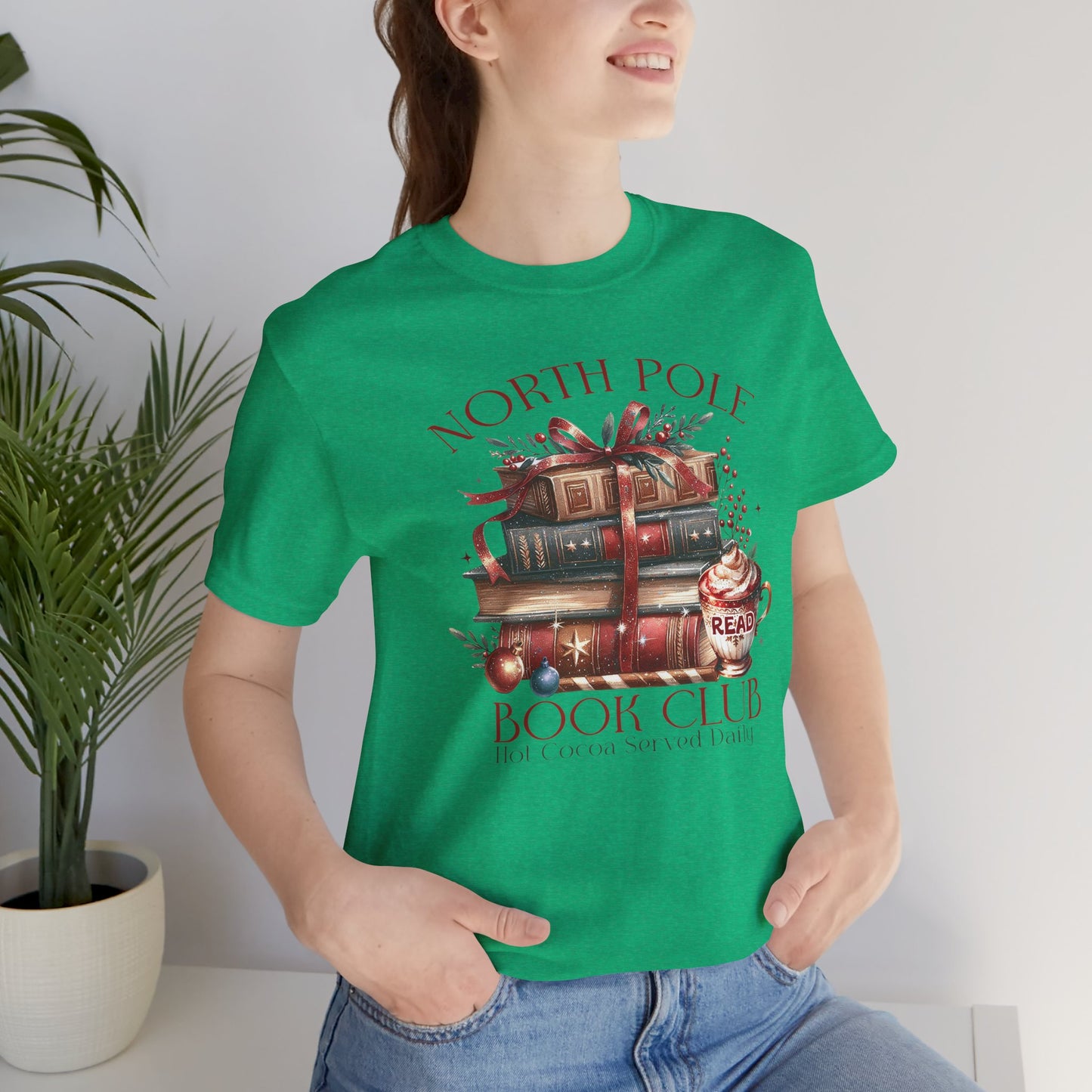 North Pole Book Club Unisex Jersey T-shirt - sizes S - 3X