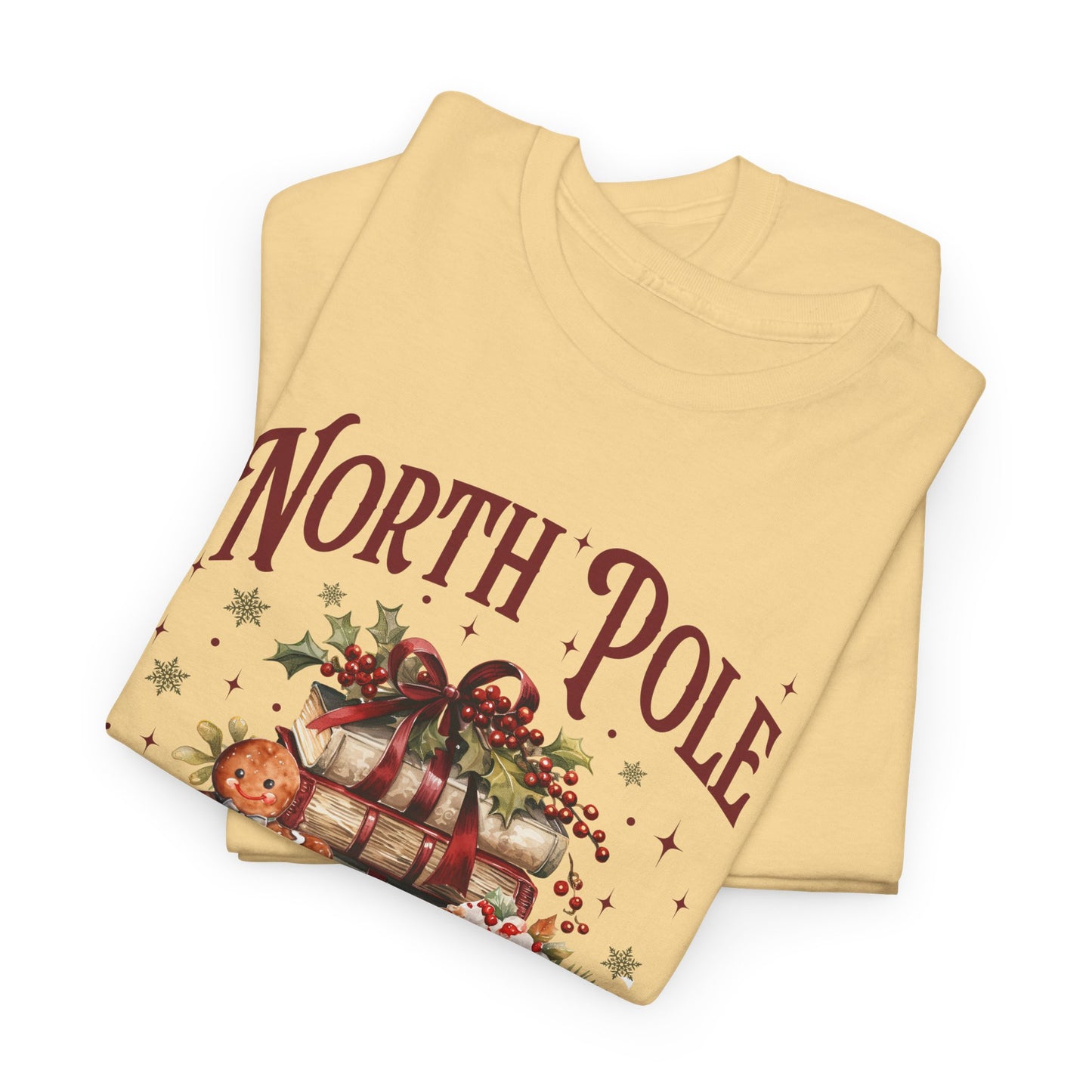 North Pole Book Club Unisex Heavy Cotton Tee - Sizes S - 5X