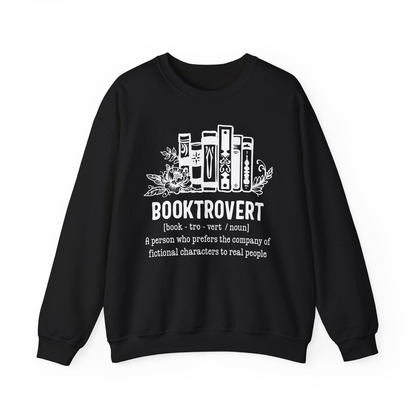 Booktrovert Unisex Heavy Blend Crewneck Sweatshirt - Cozy and Warm Book Lover Gift