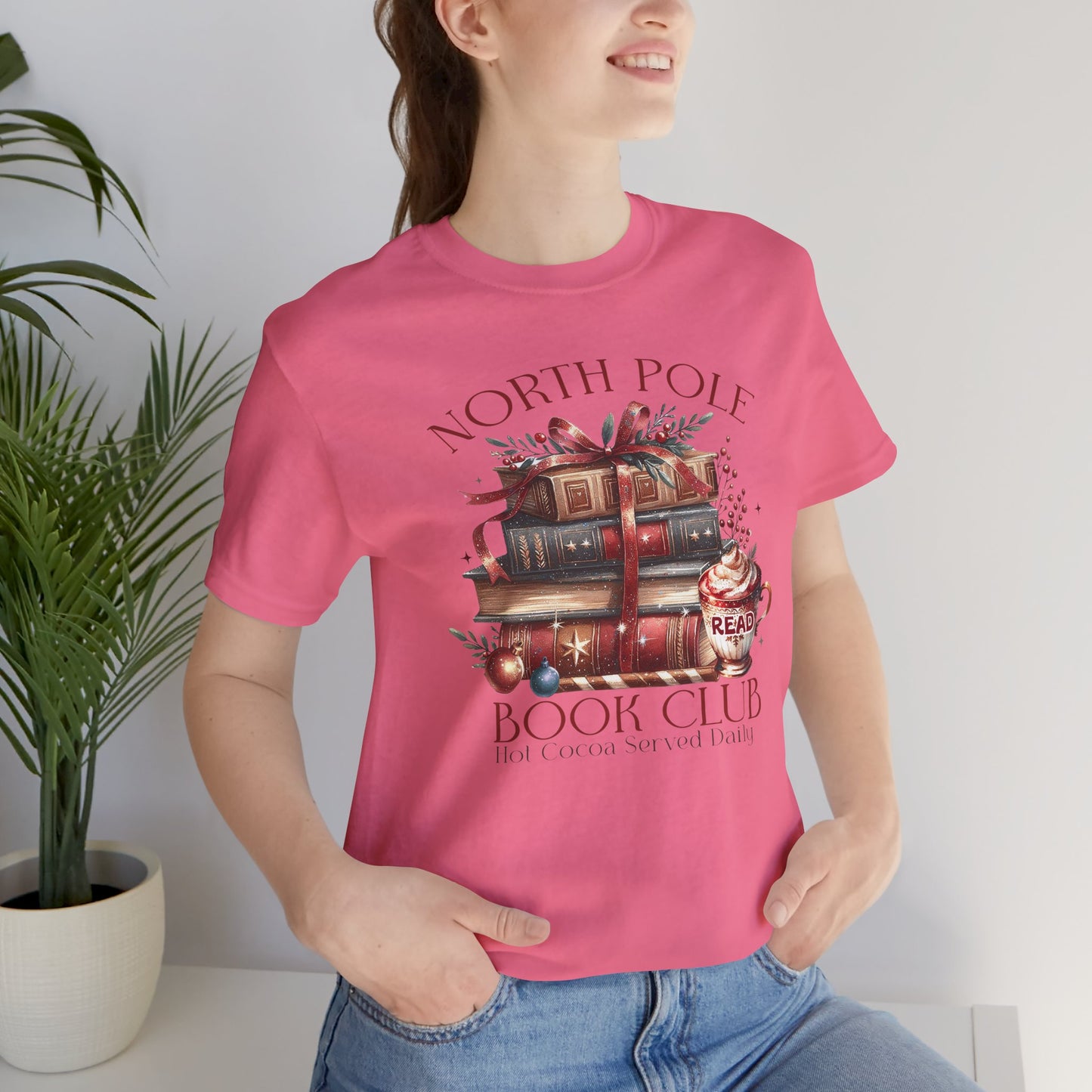 North Pole Book Club Unisex Jersey T-shirt - sizes S - 3X