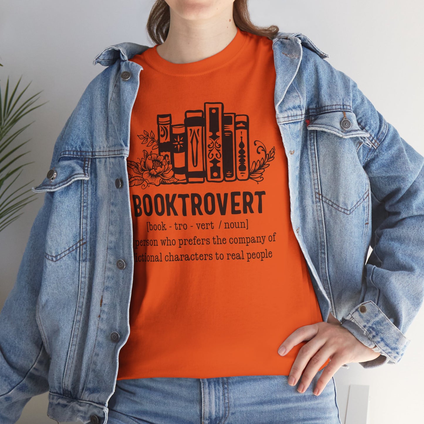 Booktrovert Definition Unisex Heavy Cotton Tee