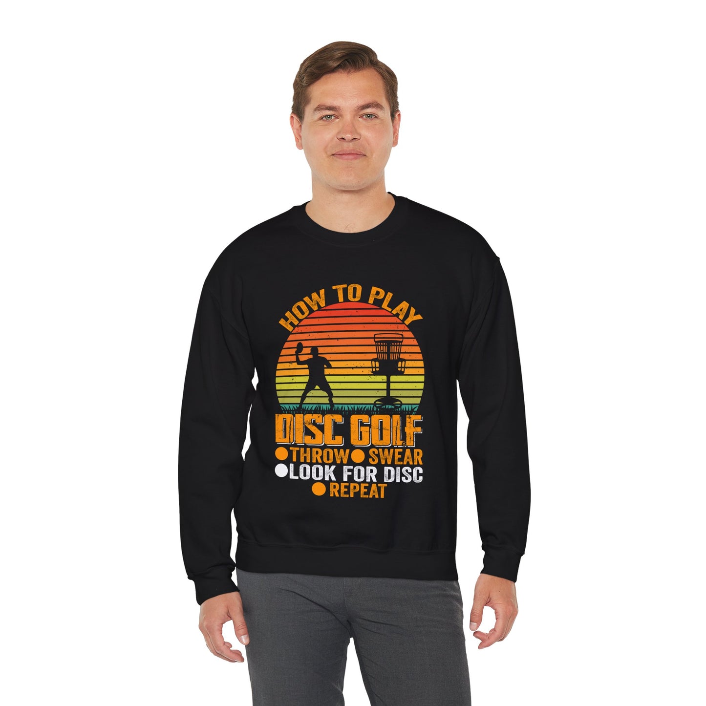 Disc Golf Unisex Heavy Blend Crewneck Sweatshirt - Sizes S - 5X