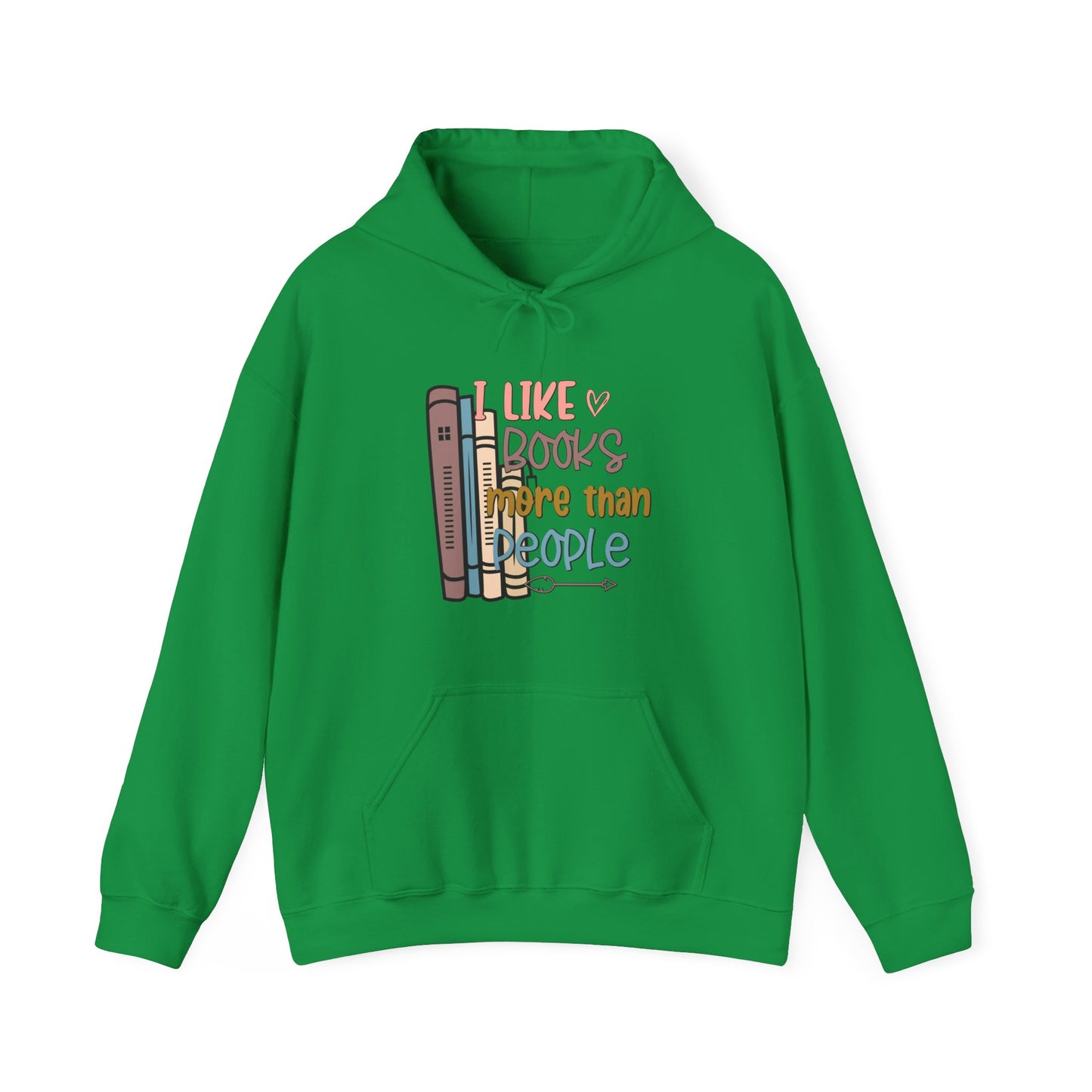 I like books more than people Unisex Heavy Blend™ Hooded Sweatshirt - sizes S - 3X