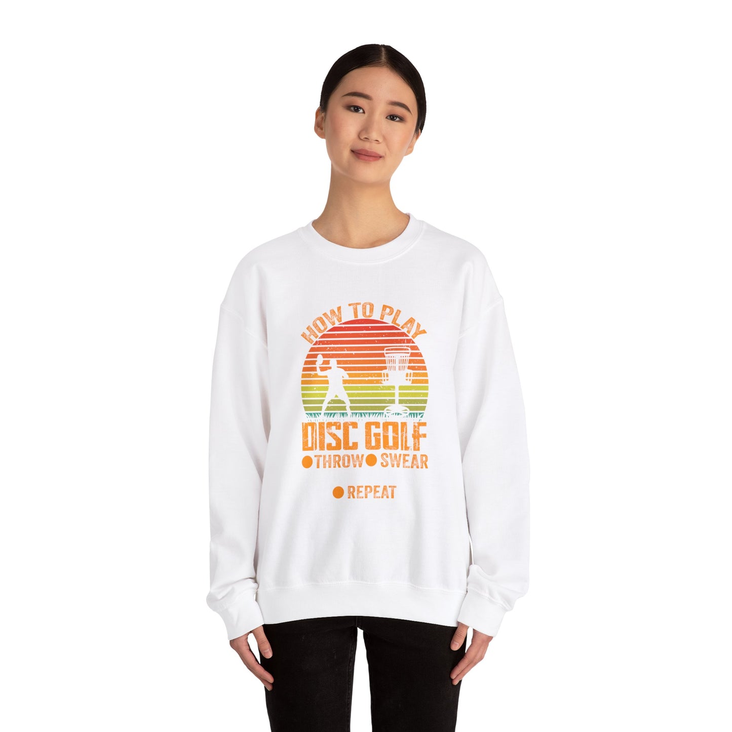 How to Disc Golf Unisex Heavy Blend™ Crewneck Sweatshirt - size S - 5X