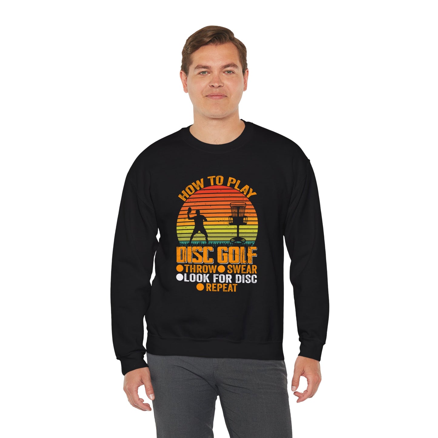 How to Disc Golf Unisex Heavy Blend™ Crewneck Sweatshirt - size S - 5X