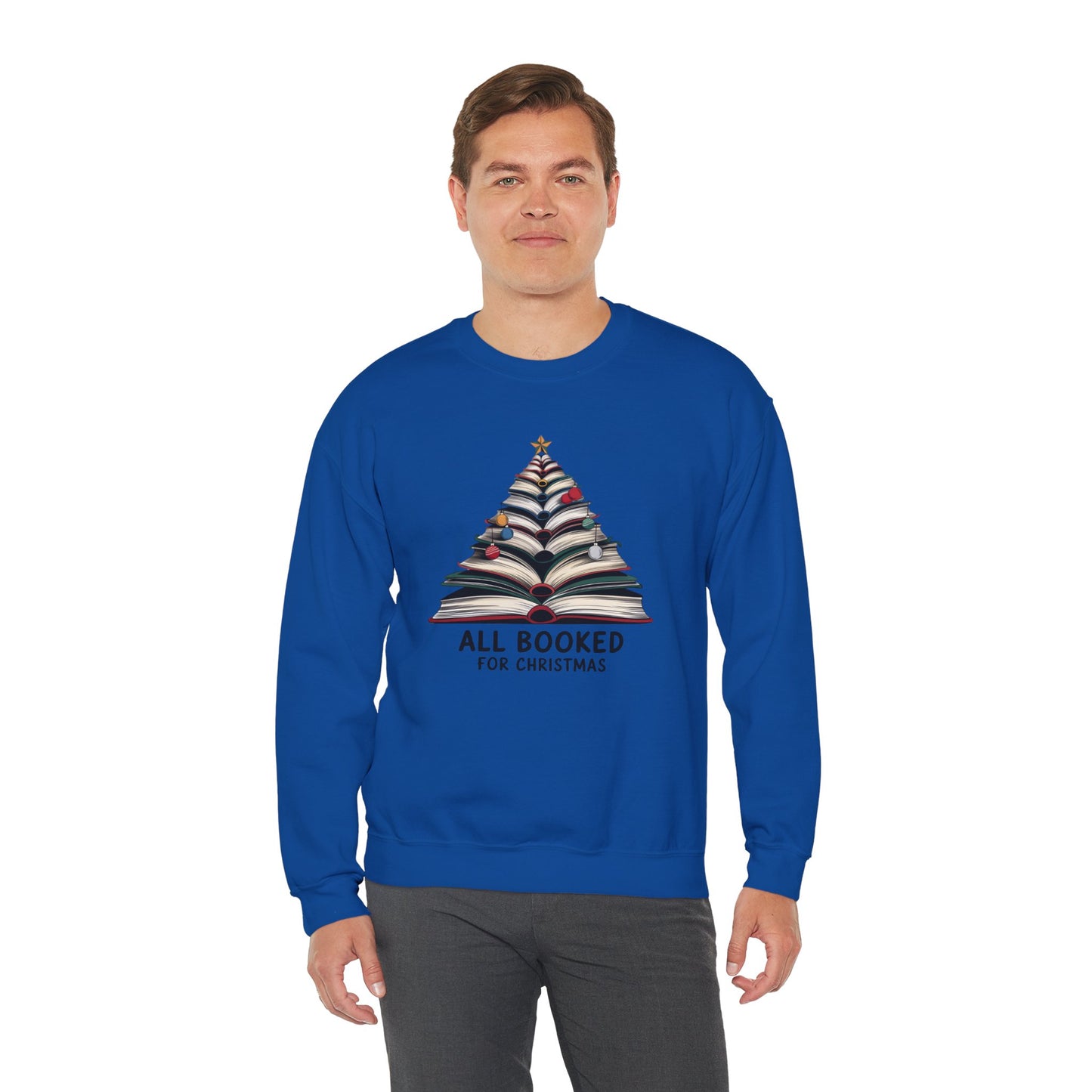 All Booked for Christmas Unisex Heavy Blend™ Crewneck Sweatshirt - sizes S - 3X