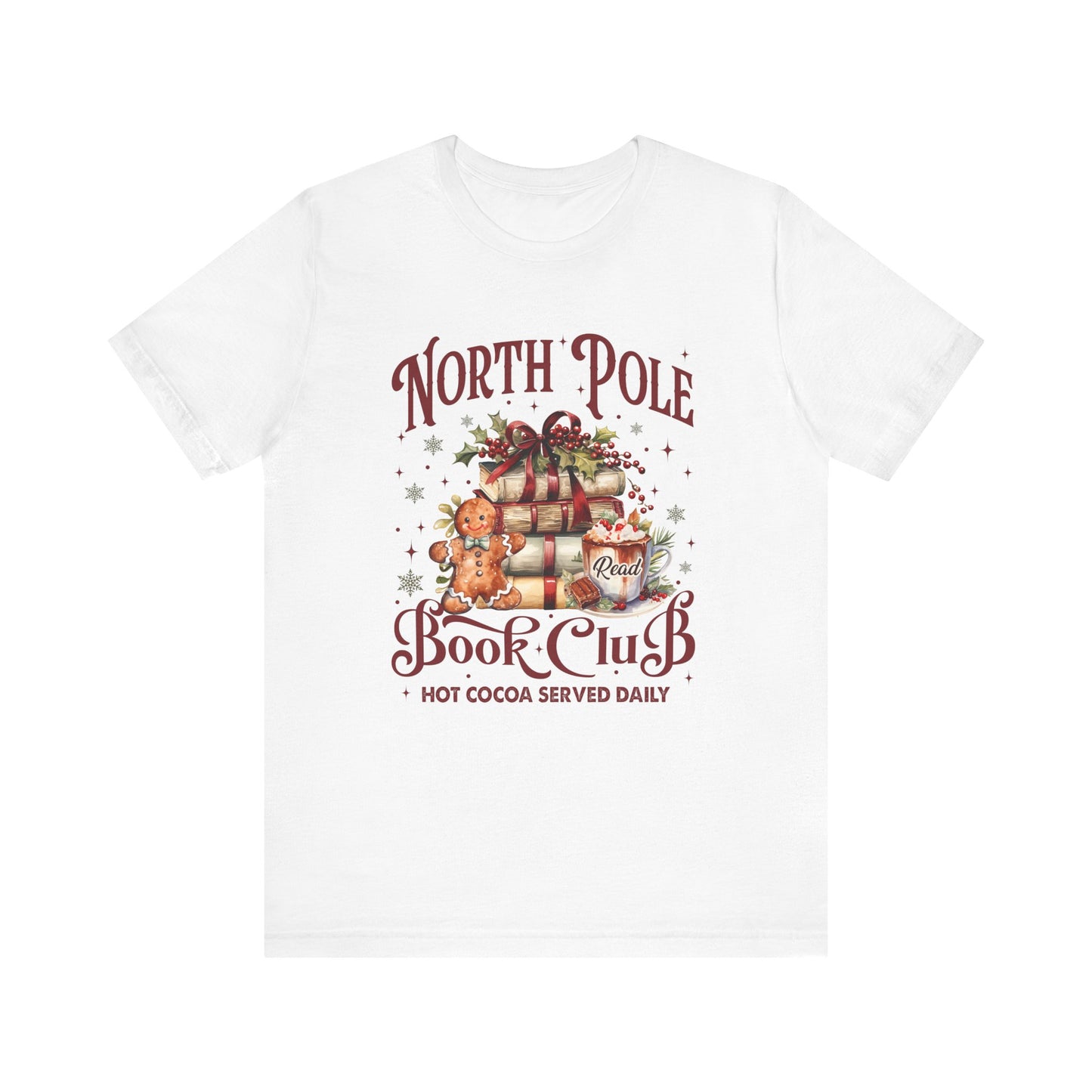 North Pole Book Club Unisex Jersey Short Sleeve Tee - sizes S - 3X