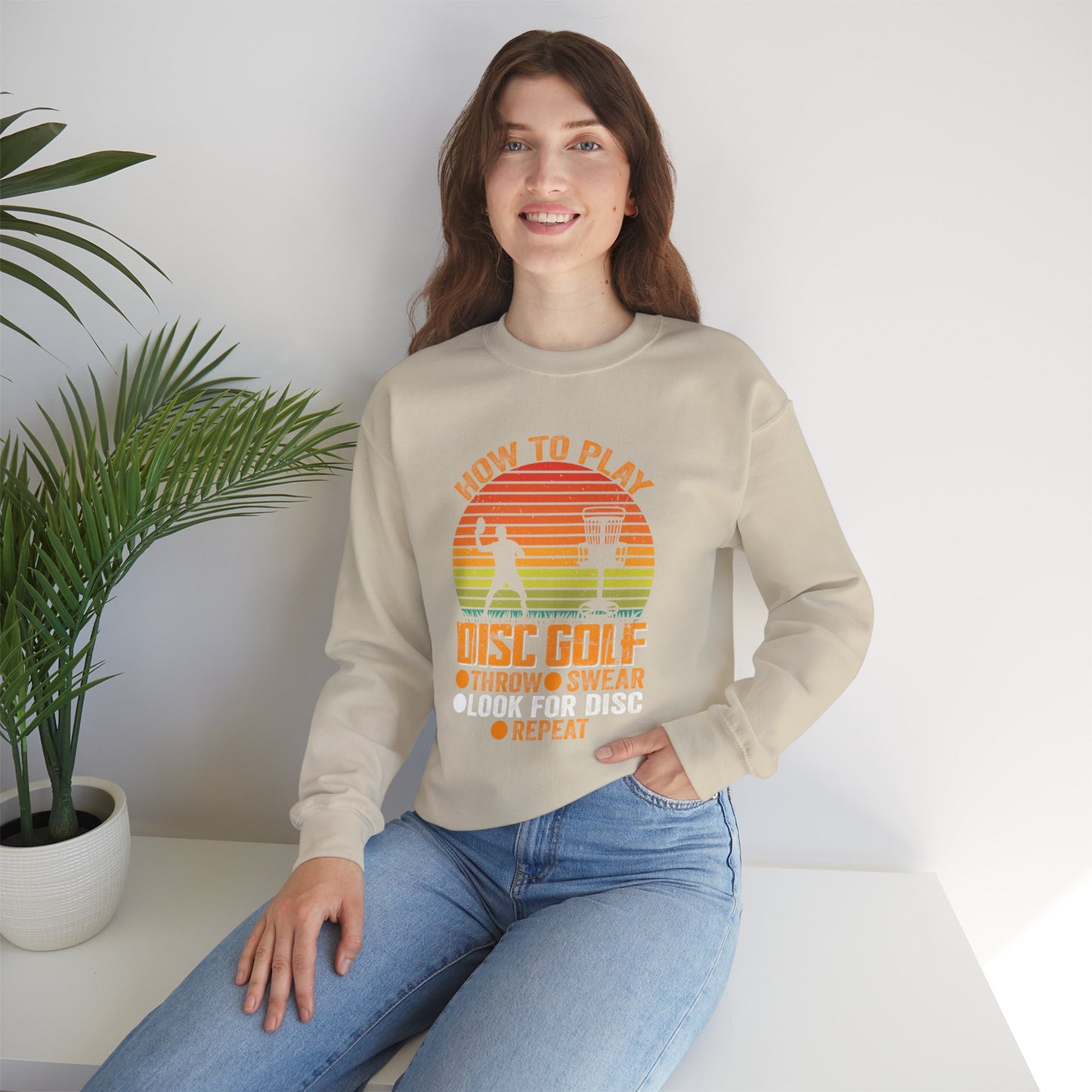 How to Disc Golf Unisex Heavy Blend™ Crewneck Sweatshirt - size S - 5X