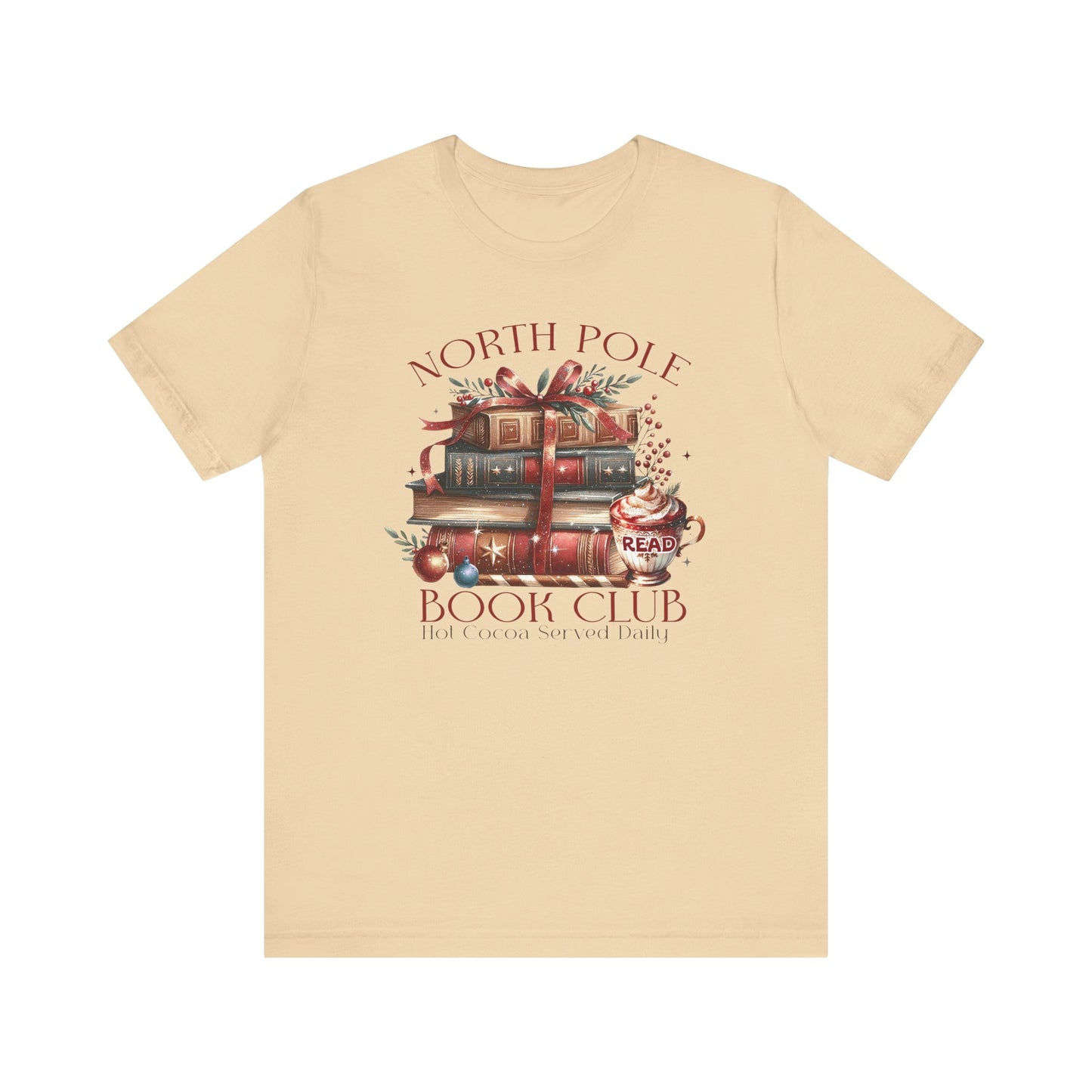 North Pole Book Club Unisex Jersey T-shirt - sizes S - 3X