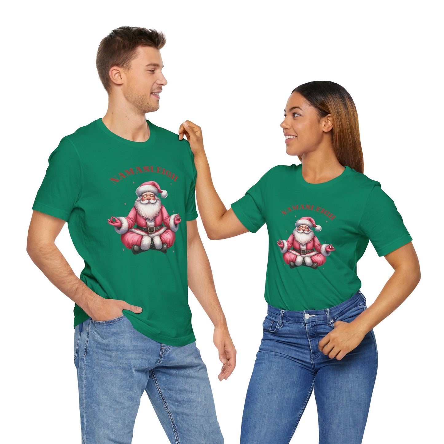 Namasleigh Santa  Unisex Jersey Short Sleeve Tee - size S - 3X