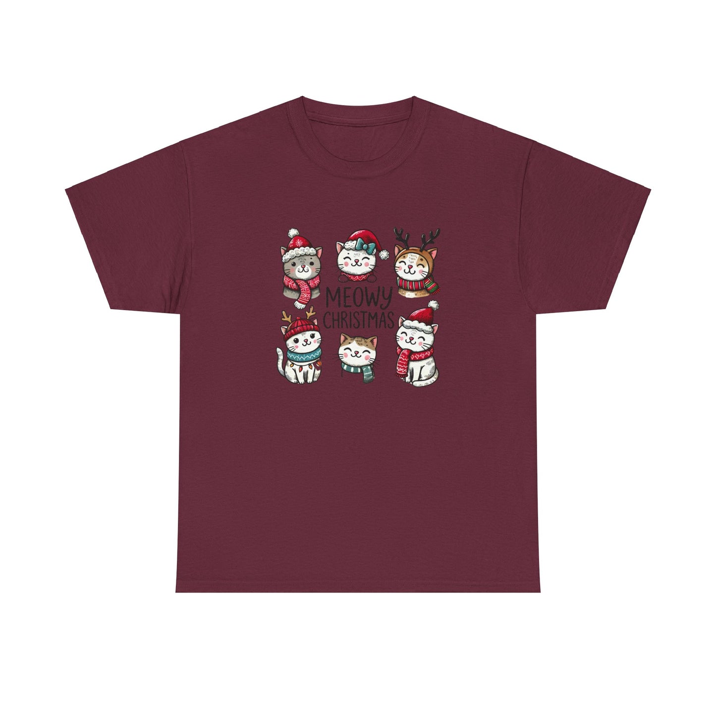 Meowy Christmas Unisex T-shirt - sizes S - 5X