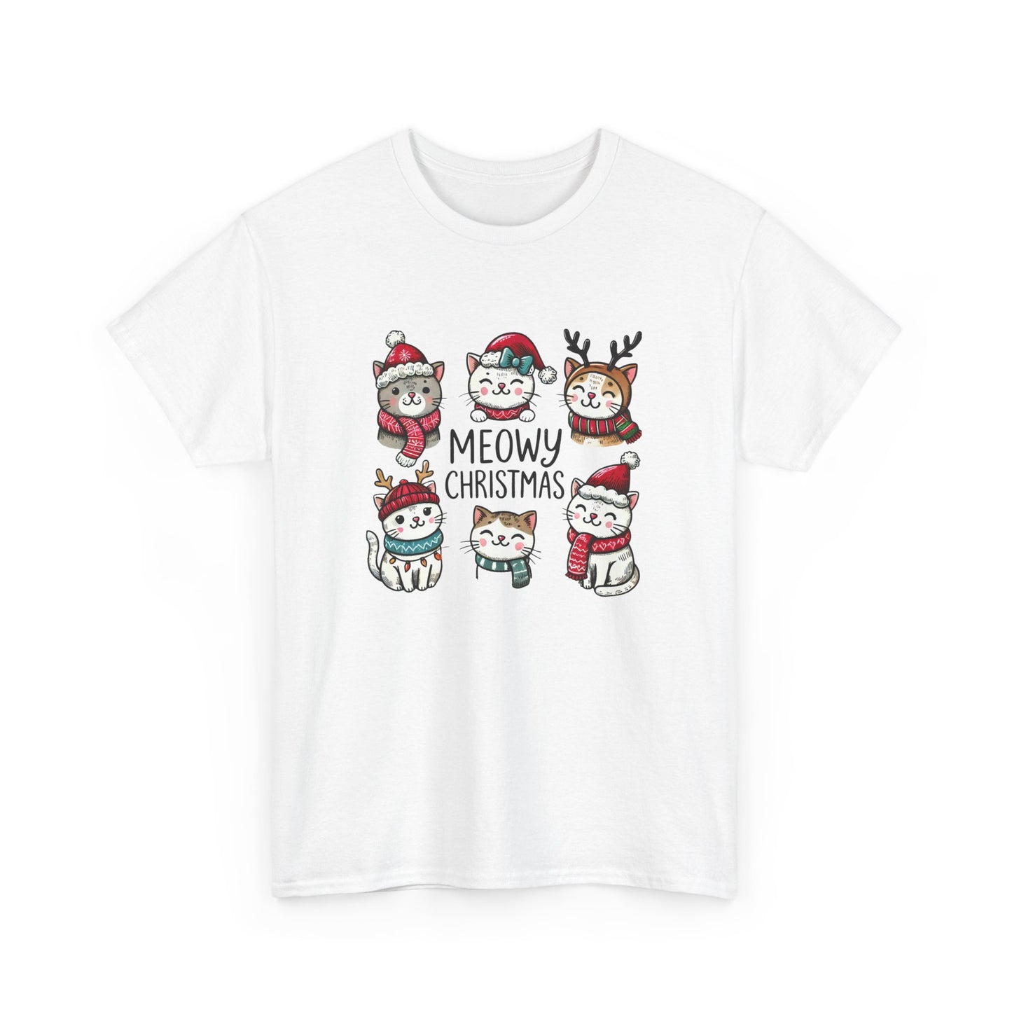 Meowy Christmas Unisex T-shirt - sizes S - 5X